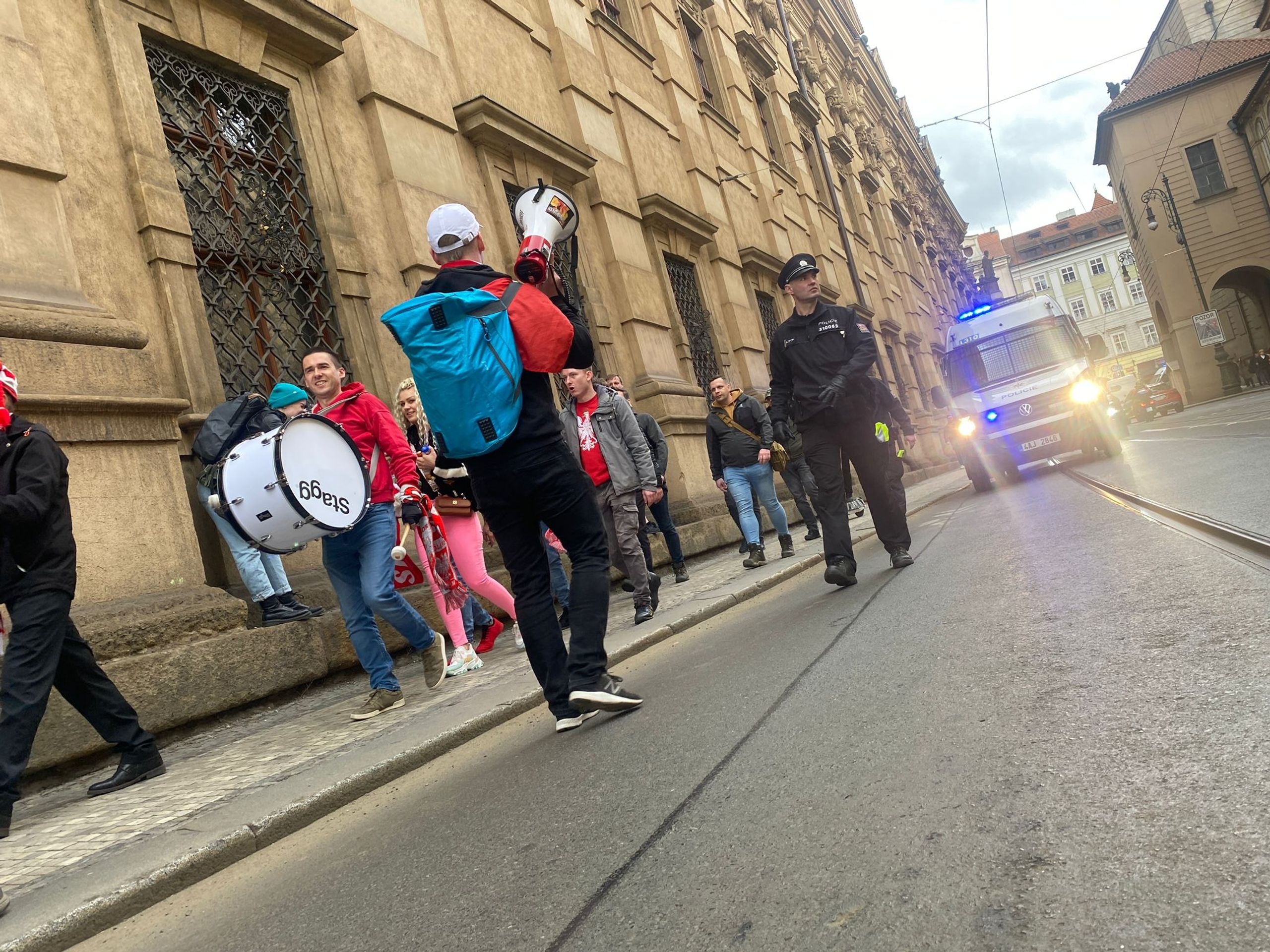 Protest polských fanoušků - Protest polských fanoušků (1/8)