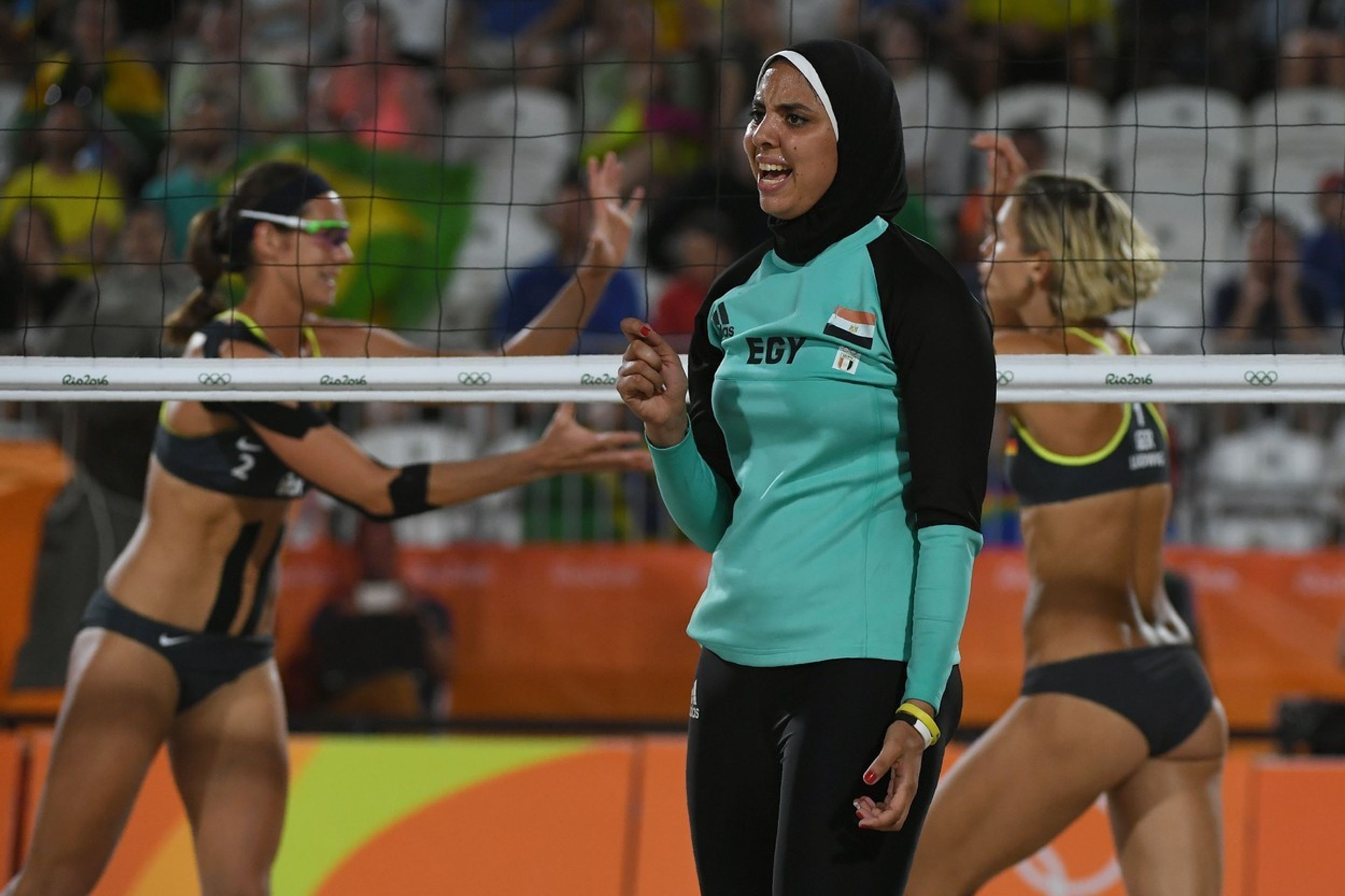 Beachvolejbalistky Egypta v Riu - 4 - GALERIE: Beychvolejbalistky Egypta na olympiádě v Riu (2/5)