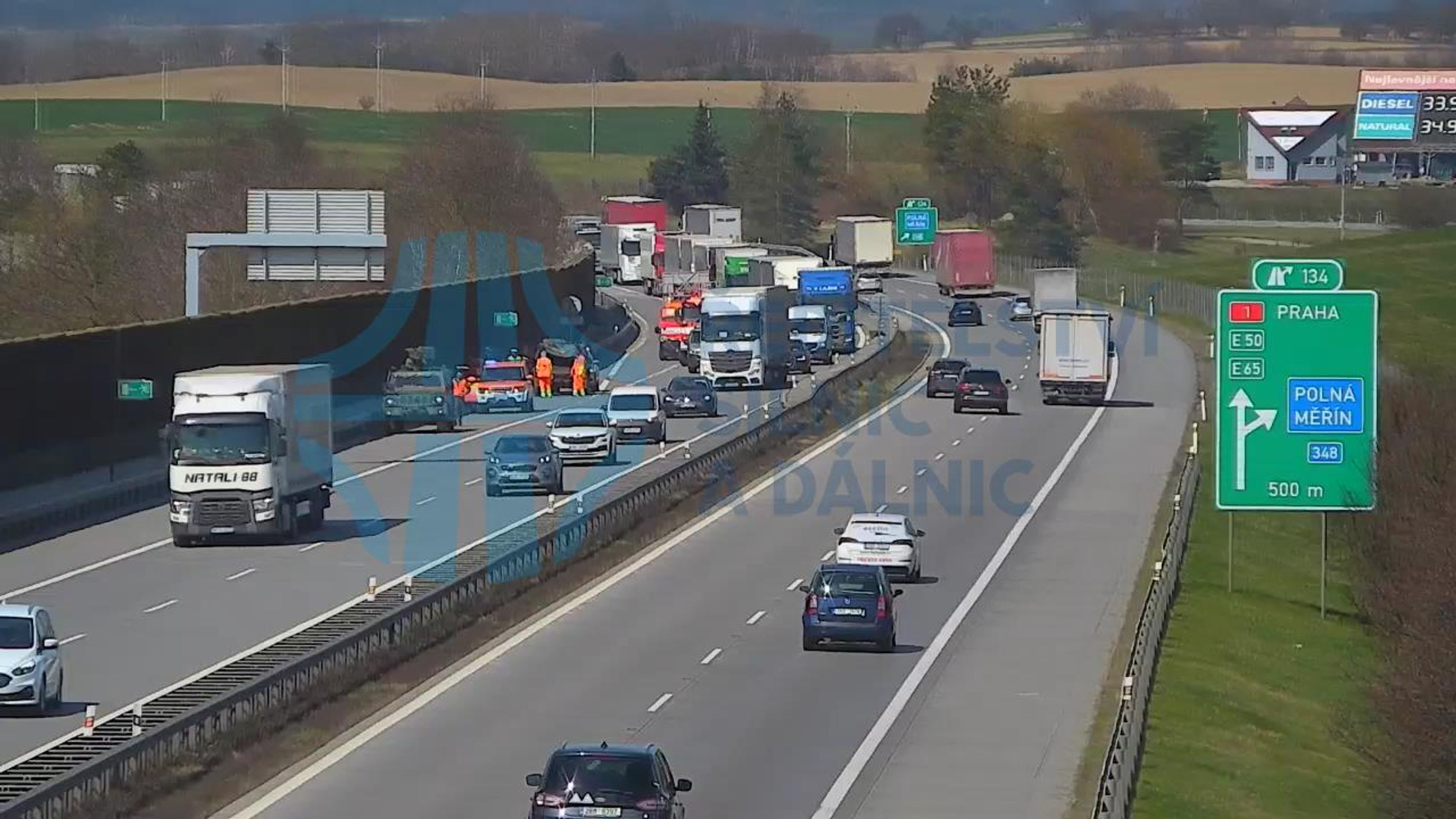 Dopravní nehoda na D1, 134 km ve směru na Brno (1) - Dopravní nehoda na D1 (4/5)