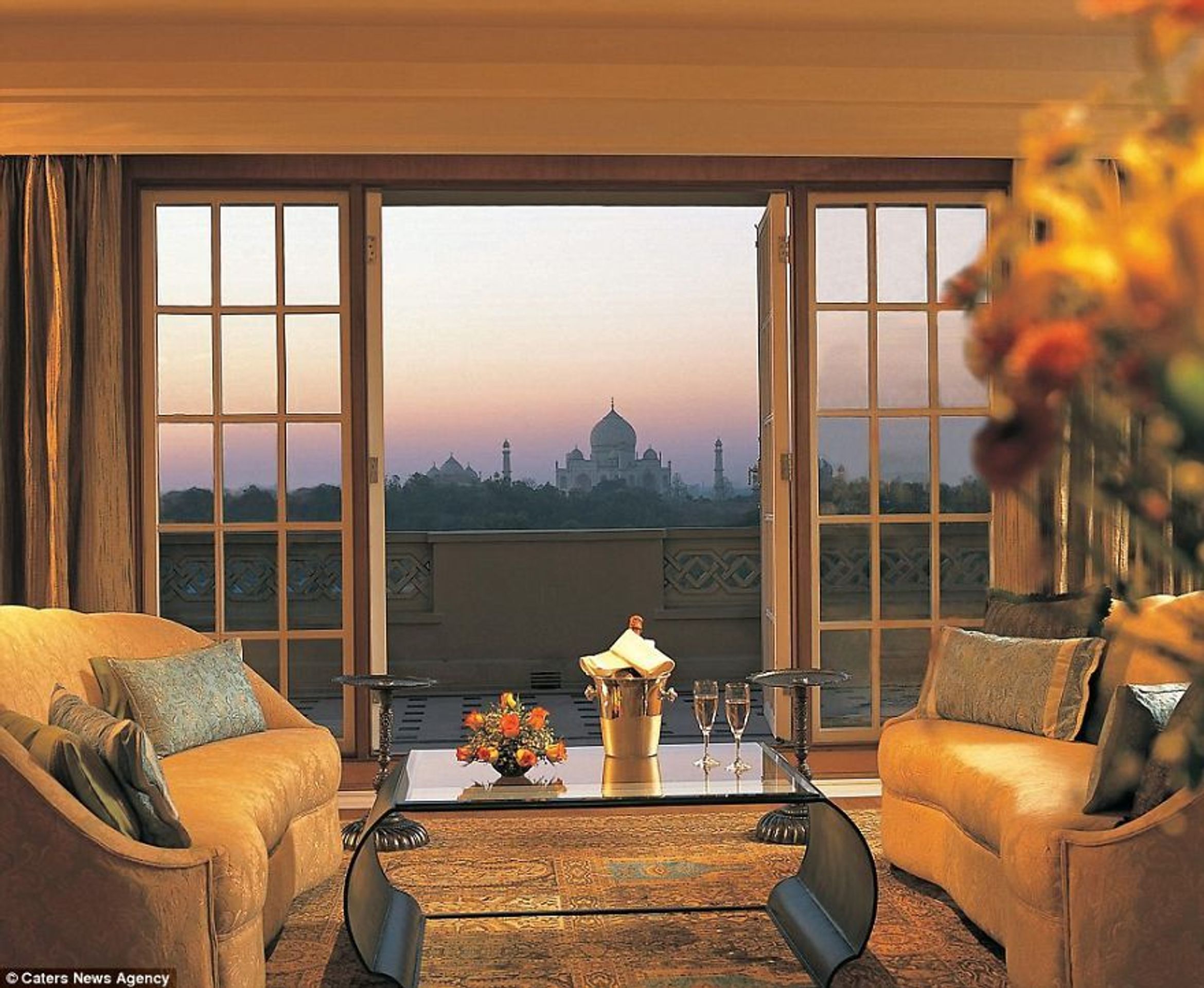 Nejkrásnější výhledy světa - Oberoi Amarvilas, Agra, Indie - GALERIE: Nejkrásnější výhledy světa (16/33)