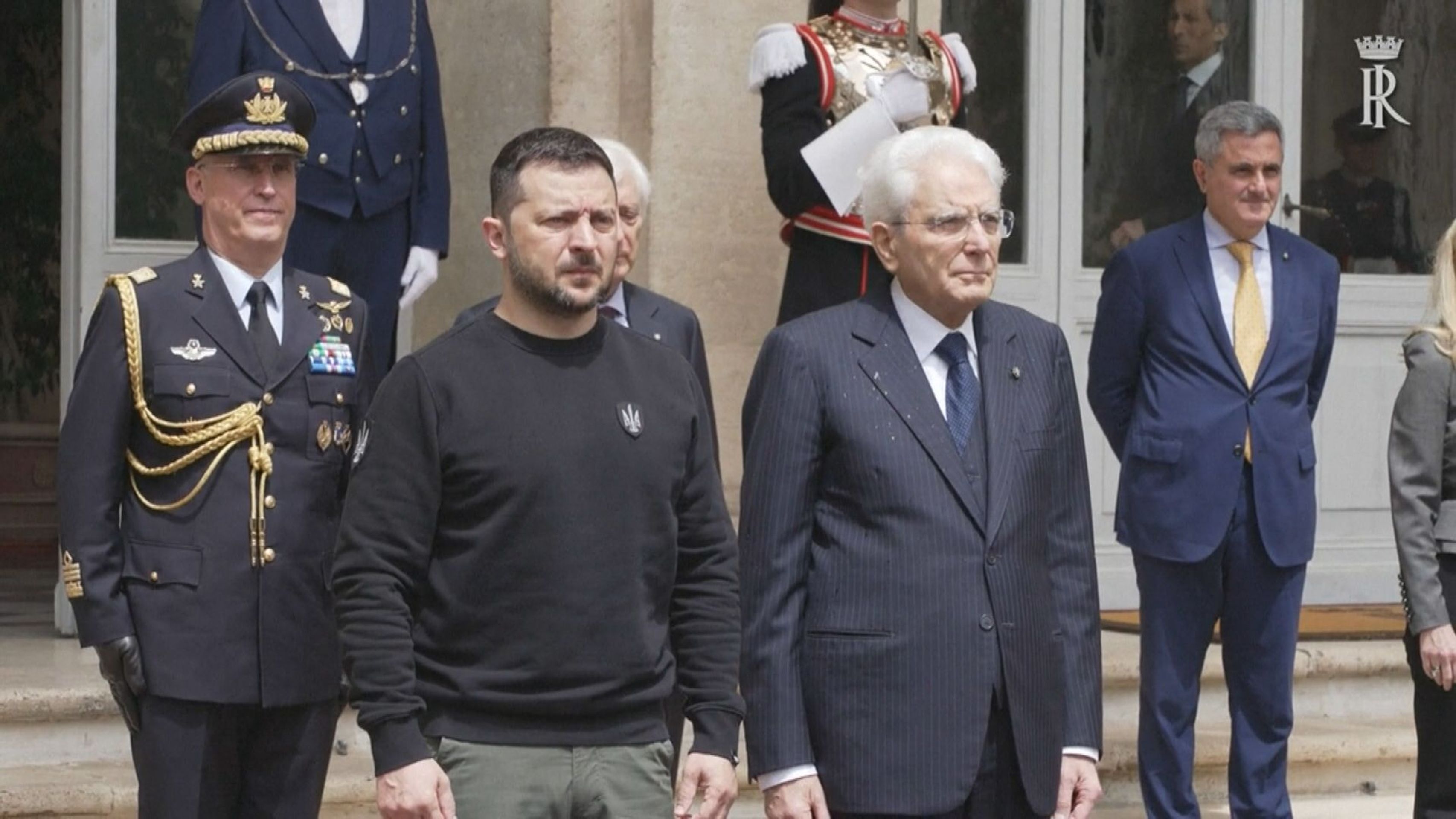 Zelenskyj v Itálii - Ukrajinský prezident Zelenskyj na návštěvě Itálie (6/7)
