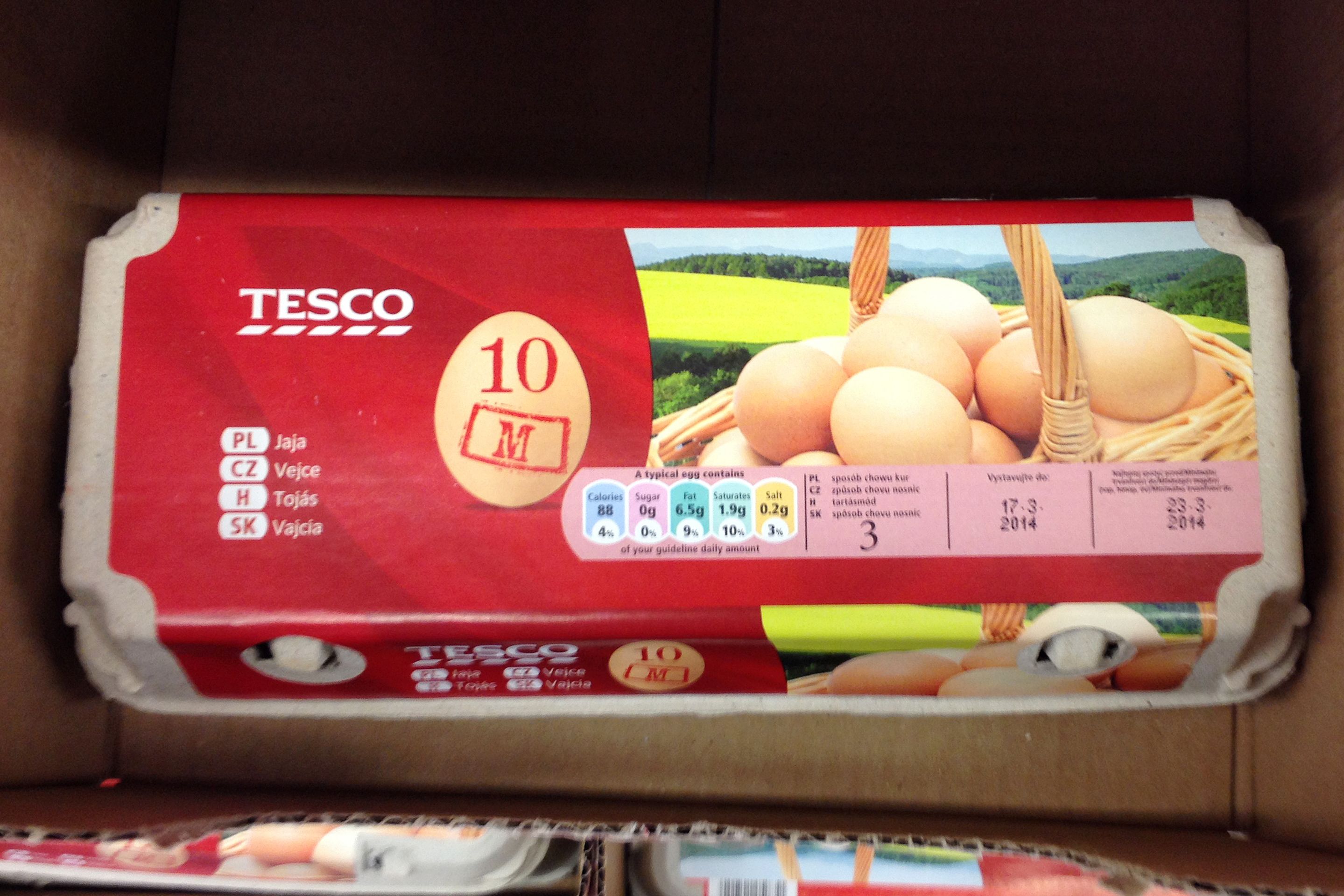 Čerstvá vejce 10 kusů - 29,90 Kč - GALERIE: Velikonoční sortiment - Tesco (1/4)