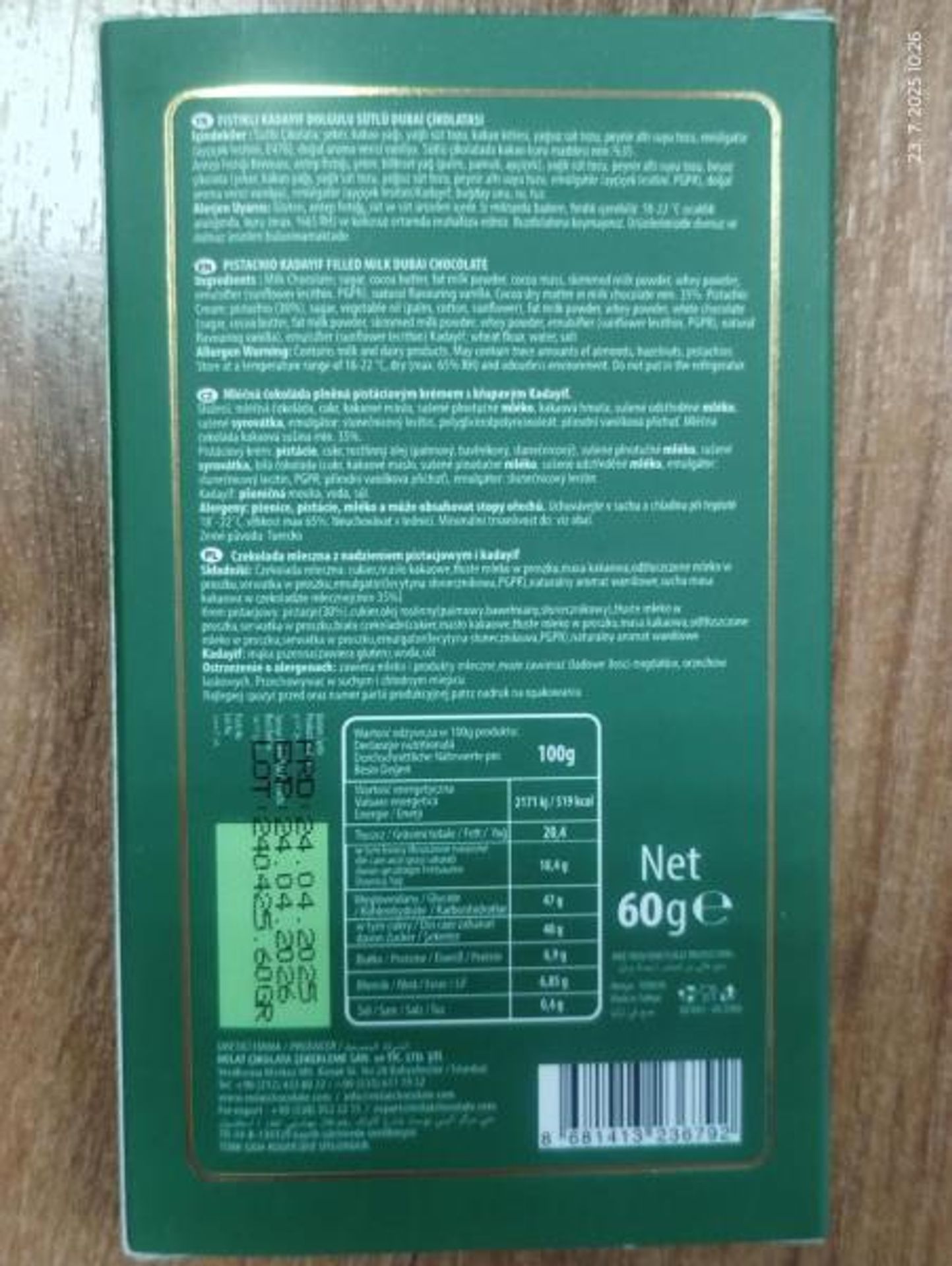 Dubai Chocolate - Závadné potraviny (9/12)