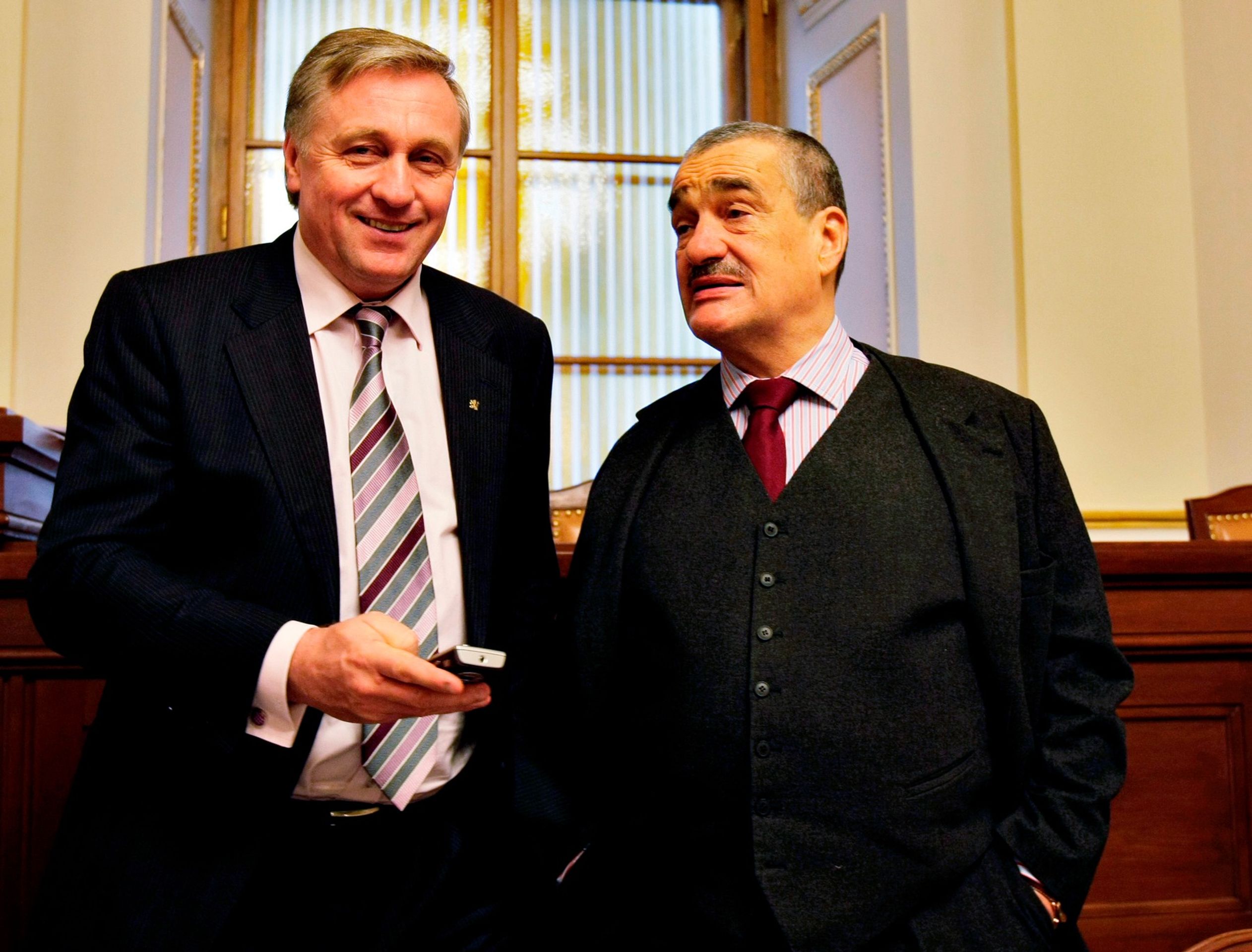 Karel Schwarzenberg a Mirek Topolánek, 30. 1. 2008 - Karel Schwarzenberg (12/15)