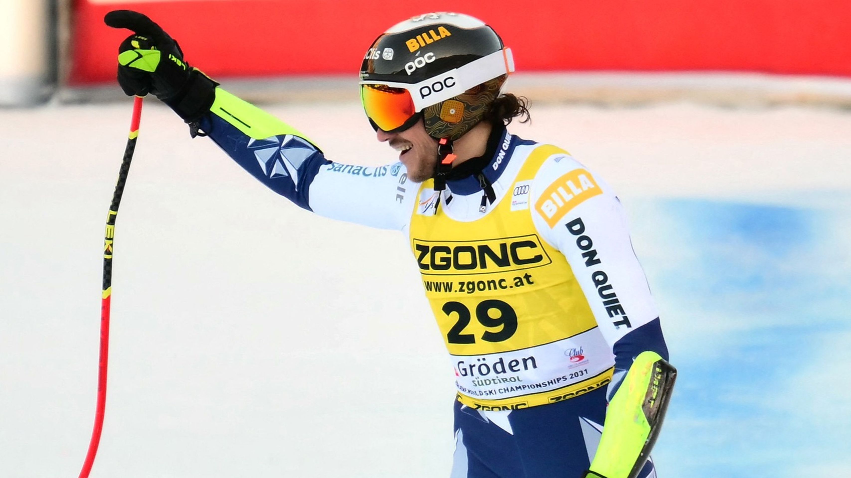Skvělý lyžař Jan Zabystřan vyhrál SP v super-G ve Val Gardeně - Jan Zabystřan poprvé v kariéře vyhrál závod SP ve Val Gardeně (5/7)
