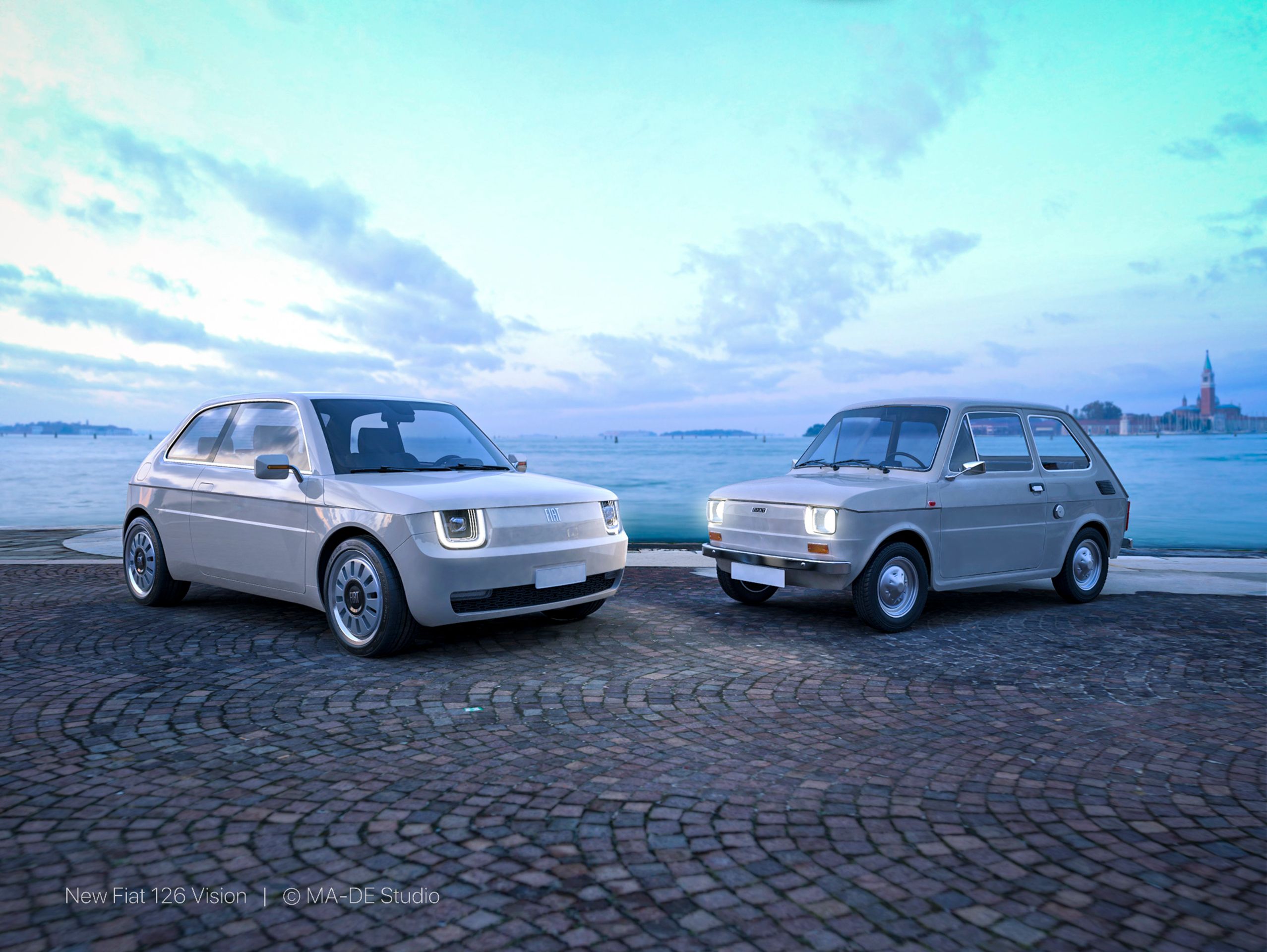 Legendární Fiat 126 v novém designu - 13 - Fotogalerie: Kultovní Maluch v retro designu (8/8)