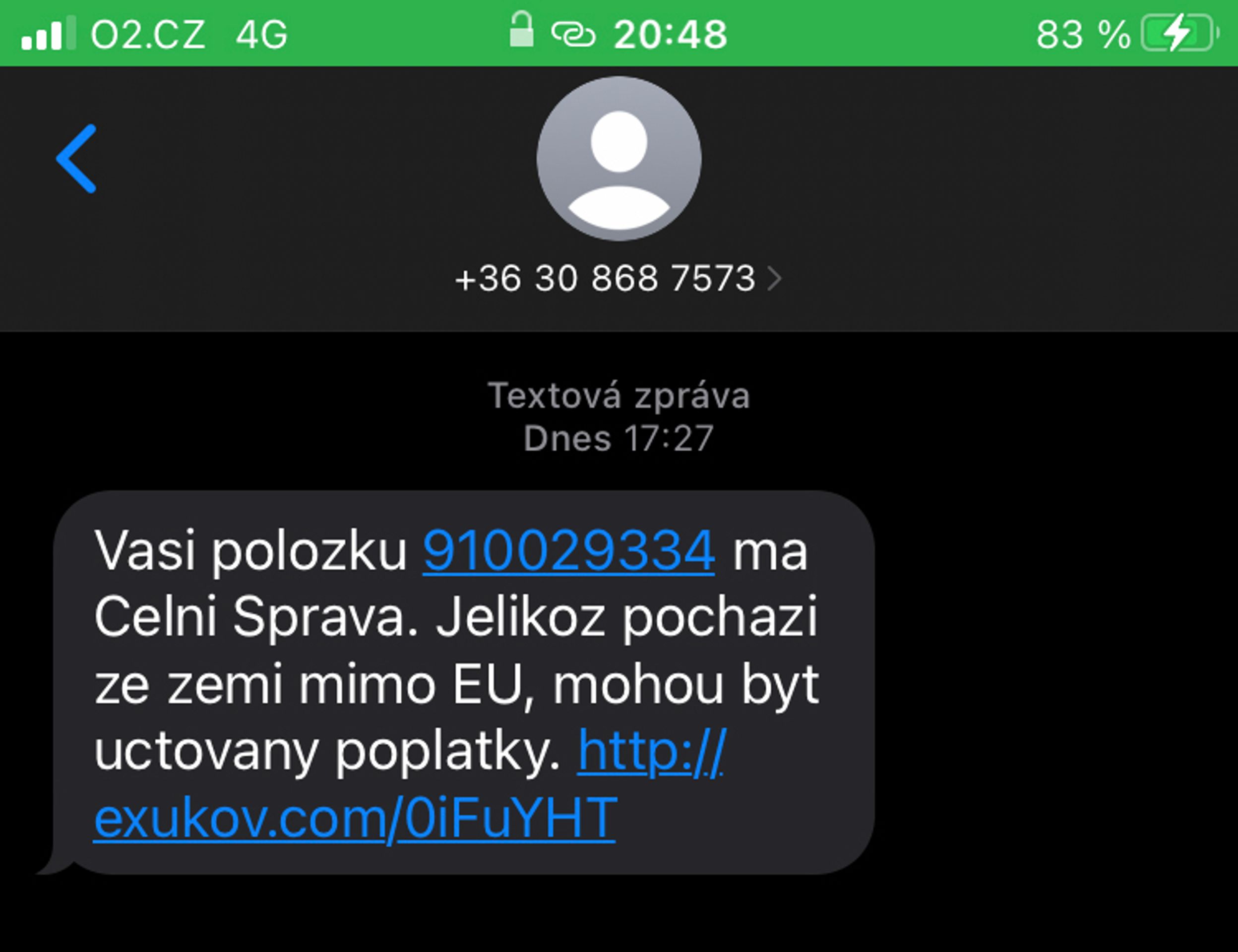 Podvodné zprávy (1) - Podvodné textové zprávy (1/4)