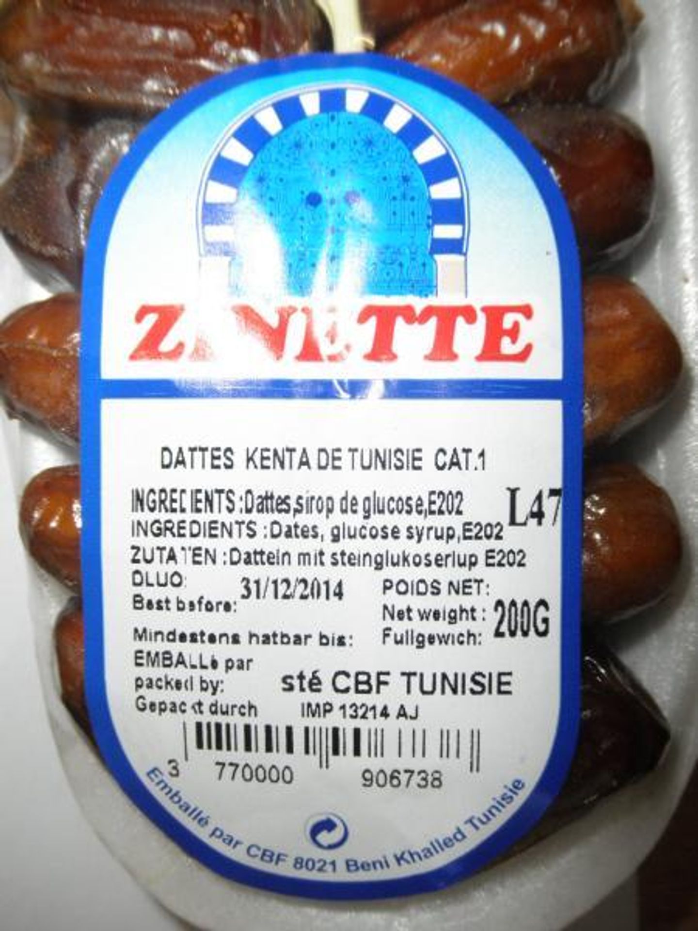 Tesco: Dattes Kenta De Tunisie - datle proslazené (Zinette) - 2 - GALERIE: Tesco: Dattes Kenta De Tunisie - datle proslazené (Zinette) (1/4)