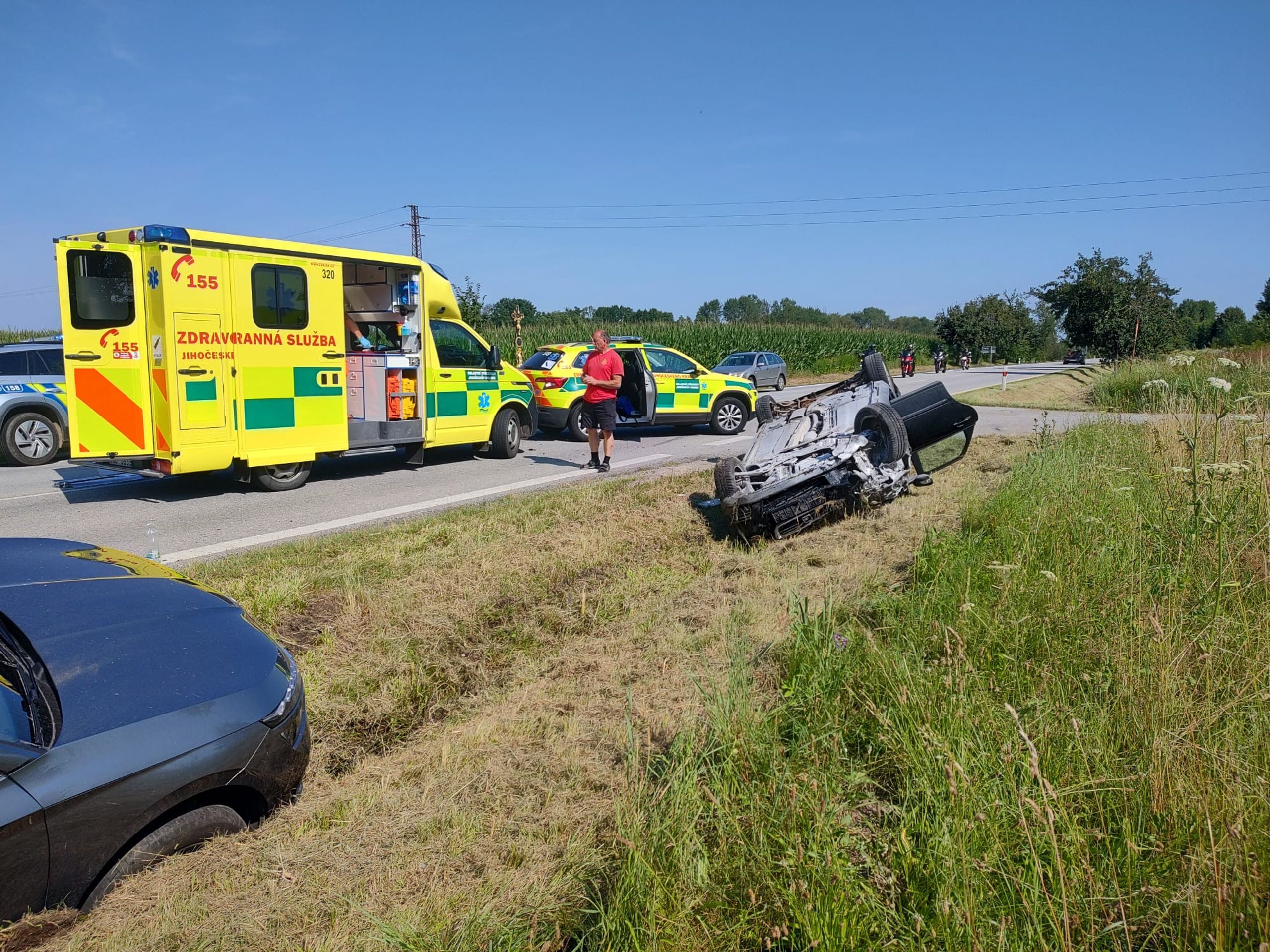 Dopravní nehoda se zraněním na Jindřichohradecku - Dopravní nehoda se zraněním na Jindřichohradecku (7/7)
