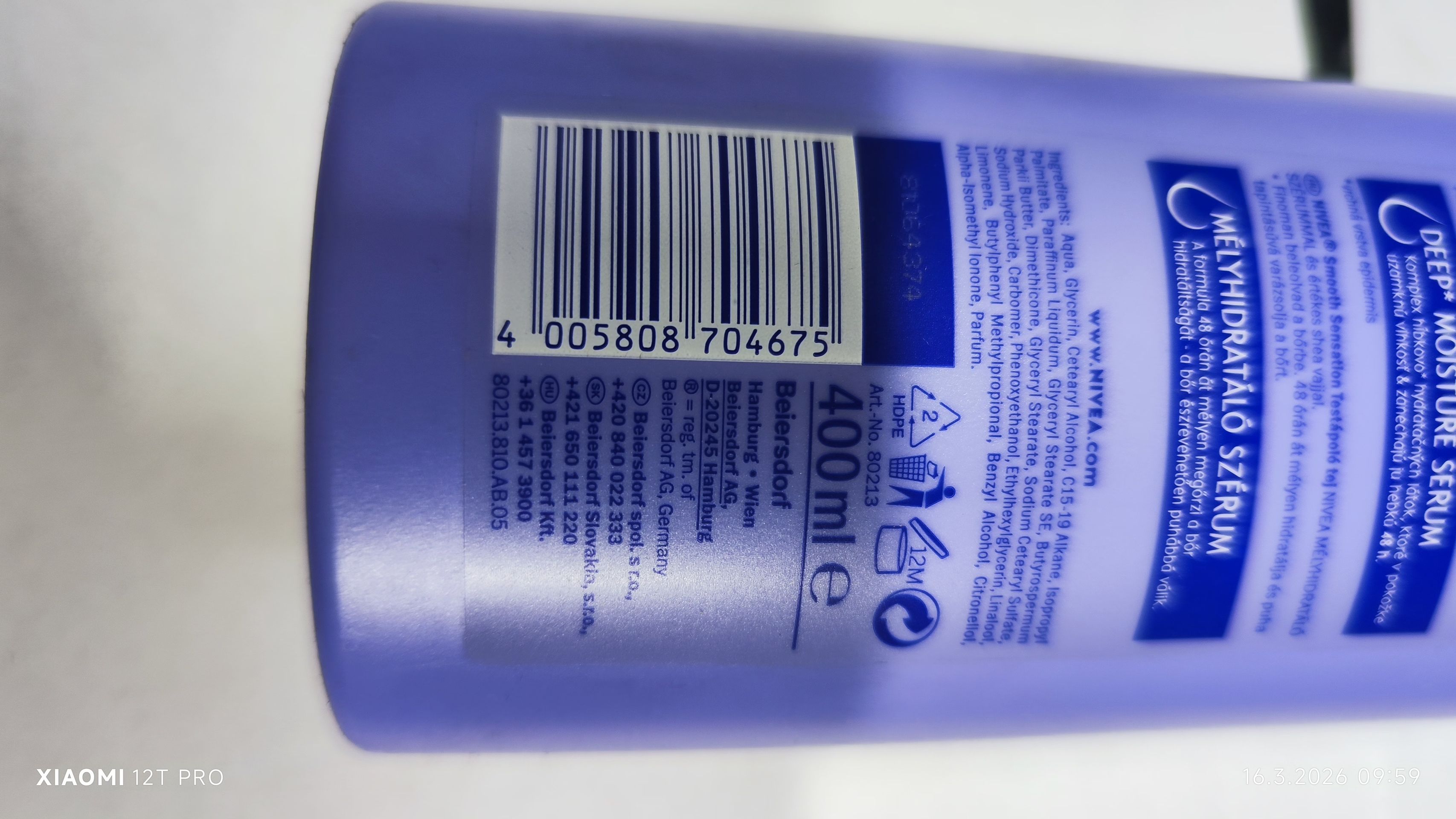 NIVEA SMOOTH SENSATION CREAMY BODY MILK 2 - Nebezpečná kosmetika (2/5)
