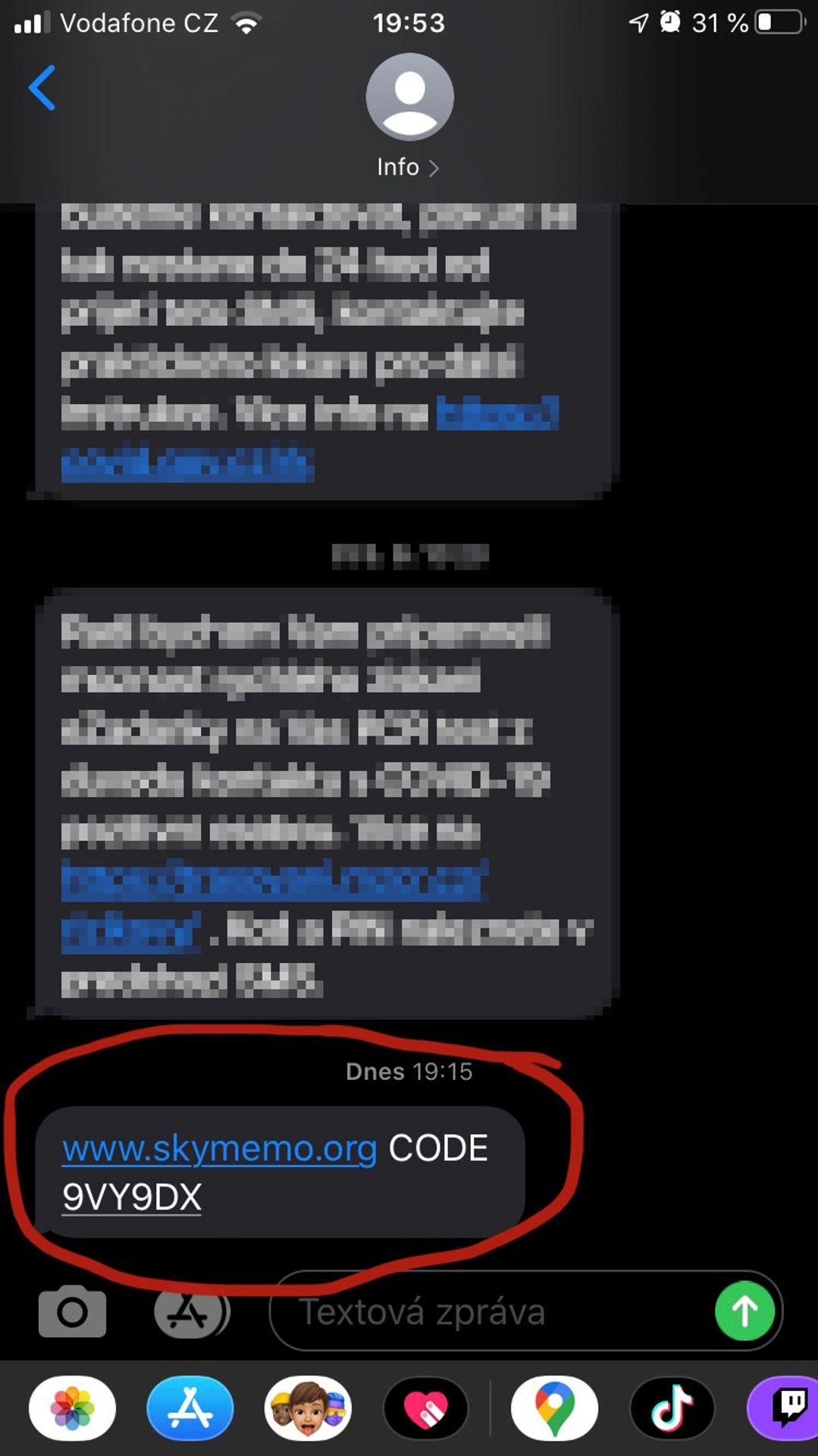 Podvodná SMS - GALERIE: Nový trik podvodníků v Česku (2/2)