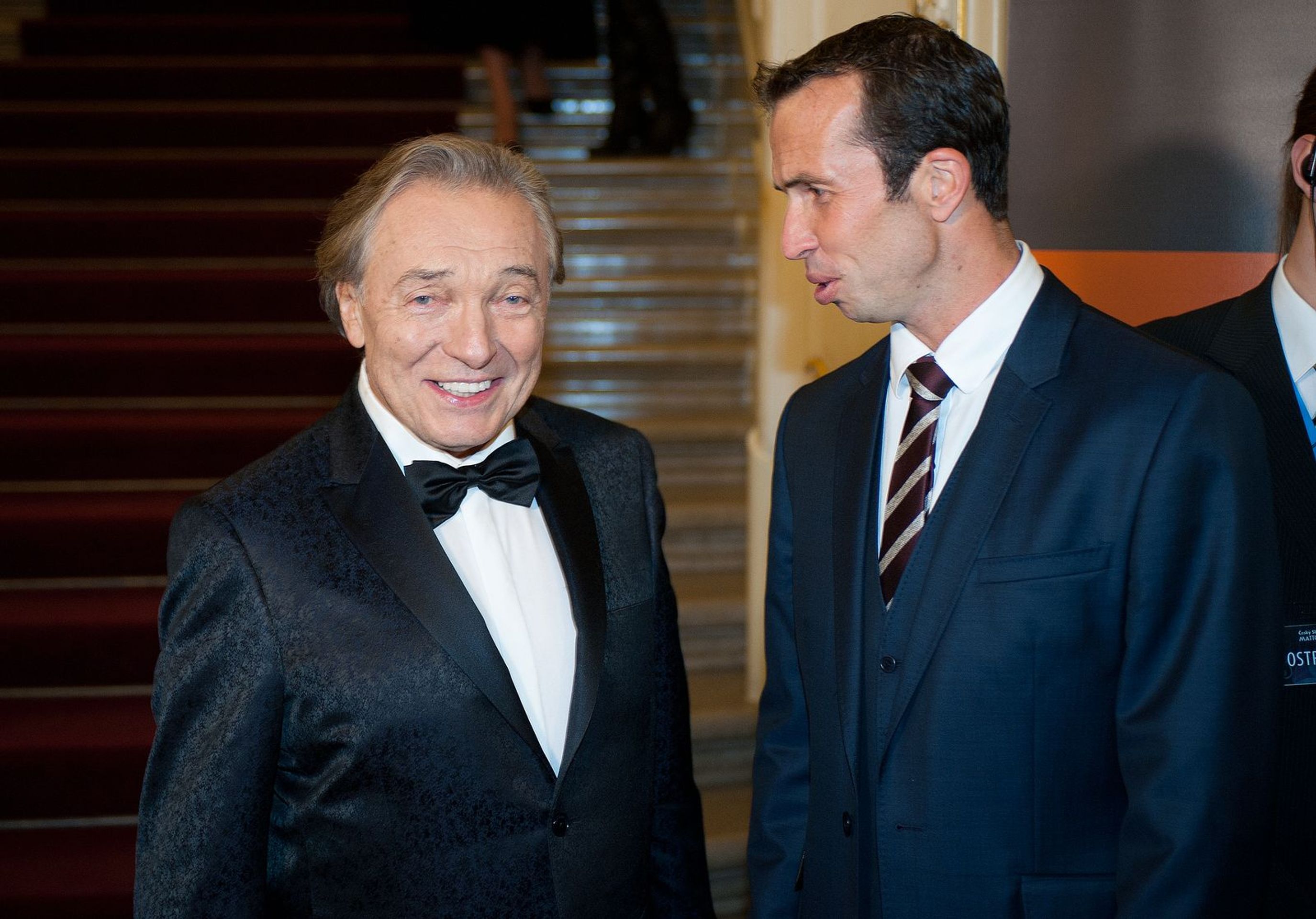 Karel Gott a Radek Štěpánek - Fotogalerie z vyhlášení i zákulisí ČESKÝ SLAVÍK MATTONI 2014 (25/51)