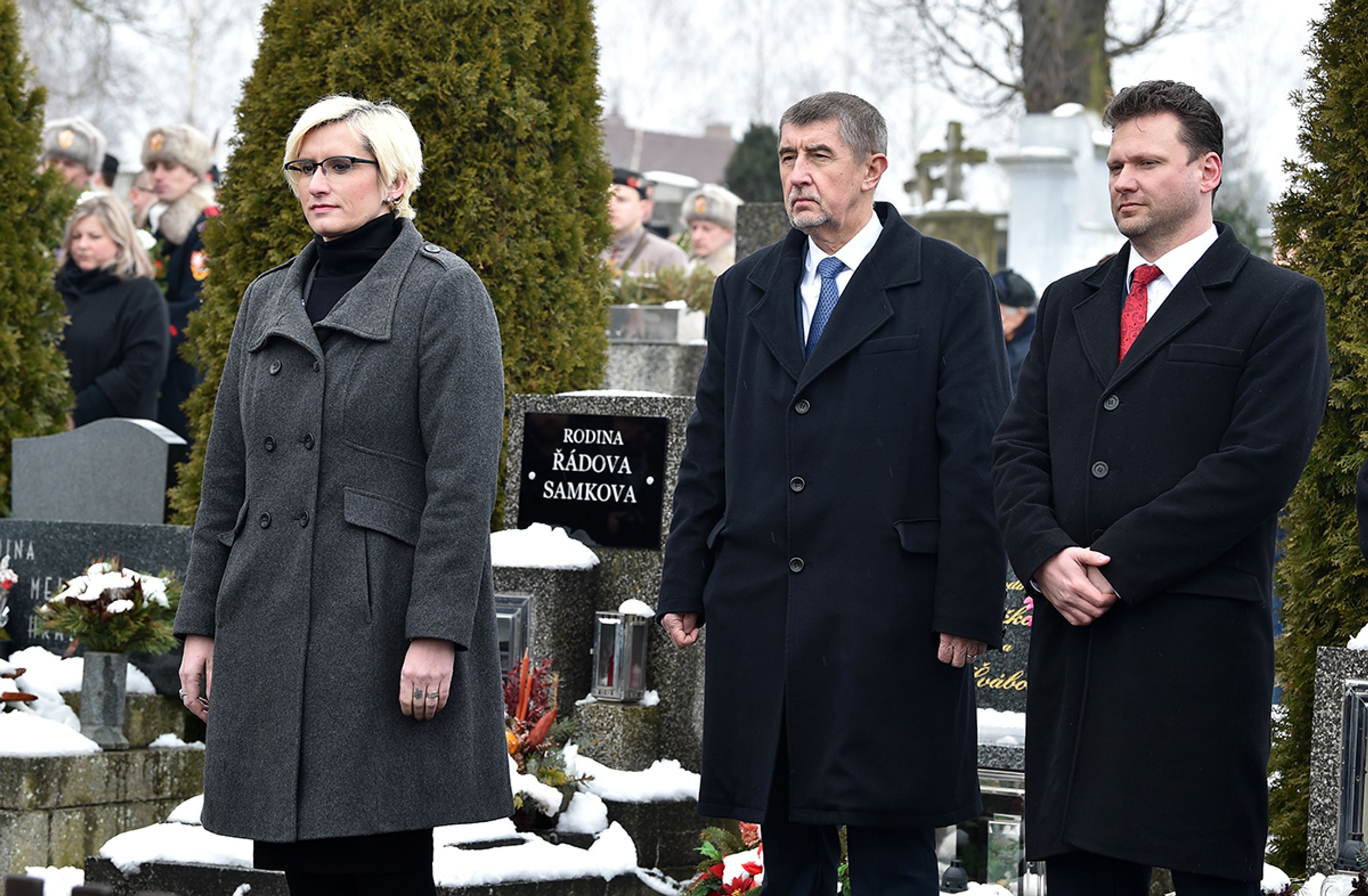Uctění památky Tomáše Garriqua Masaryka - Karla Šlechtová, Andrej Babiš - GALERIE: Uctění památky Tomáše Garriqua Masaryka (24/27)