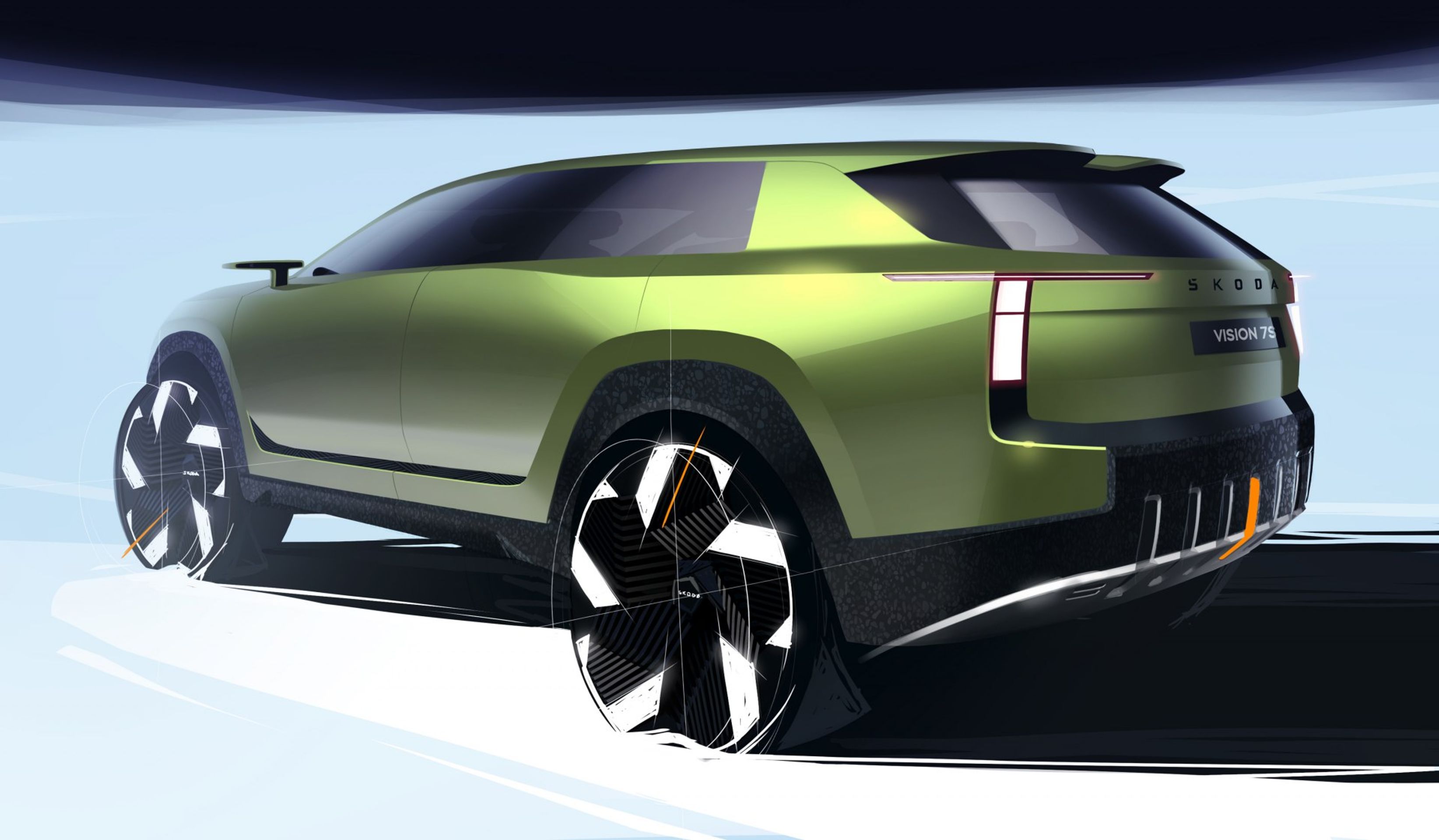 Koncept Škoda Vision 7S - Studie budoucího sedmimístného elektromobilu Škoda Vision 7S (7/14)