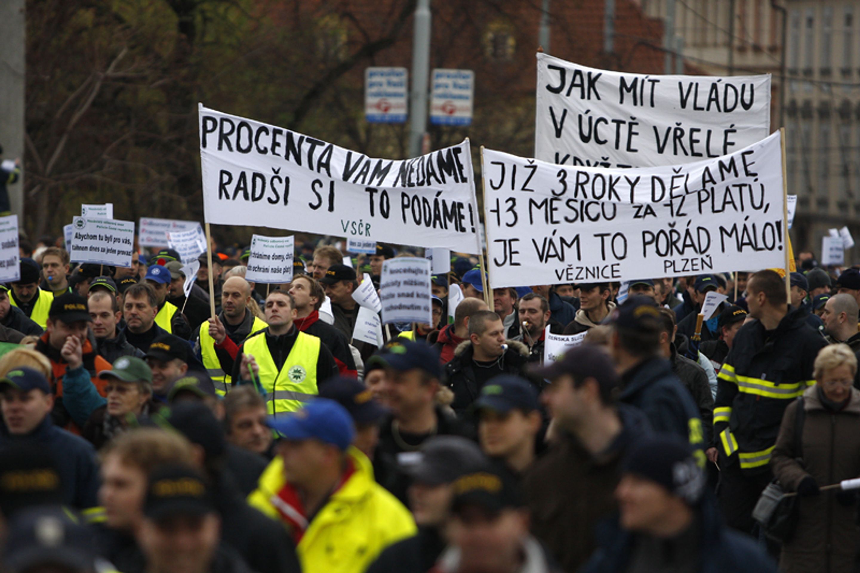 Protestující státní zaměstnanci - Galerie protestujících státních zaměstnanců (5/5)