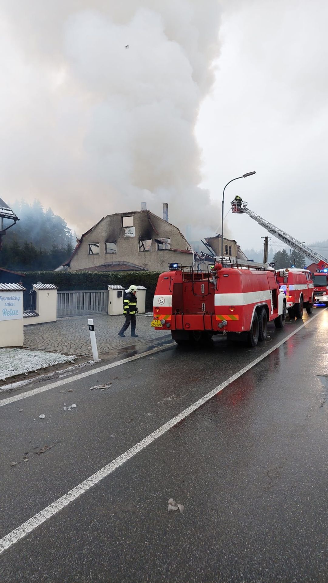 Požár ubytovny na Prachaticku - Požár ubytovny na Prachaticku (3/3)