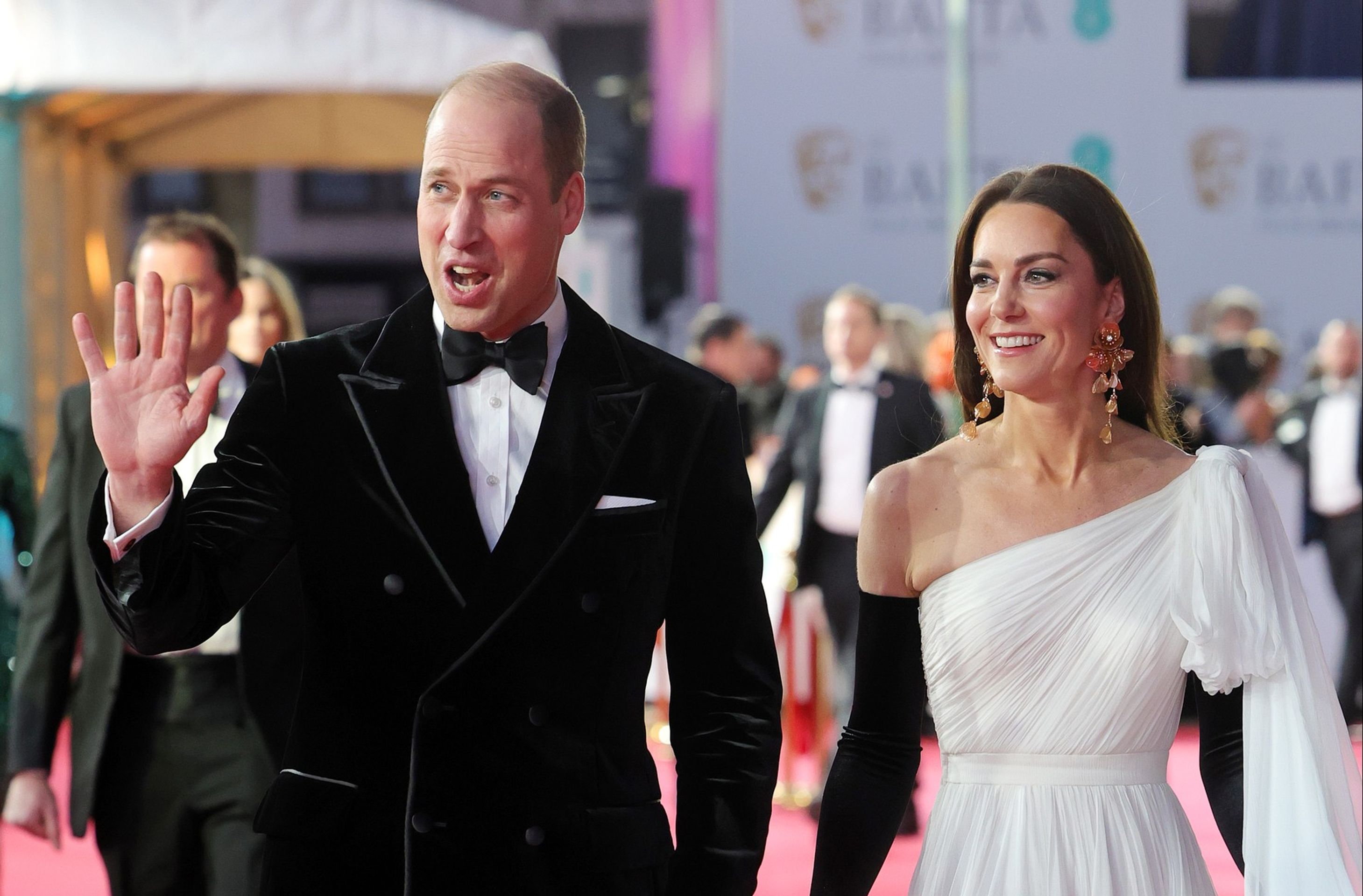 Kate Middleton princ William - Princ a princezna z Walesu na filmových oceněních BAFTA (4/4)