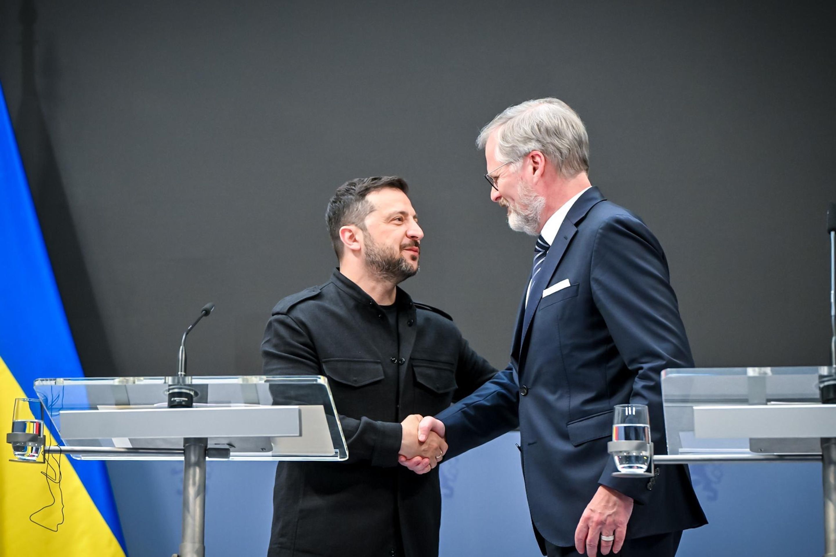 Volodymyr Zelenskyj a Petr Fiala, 5. 5. 2025 (2) - Volodymyr Zelenskyj v Praze, 2025 (7/19)