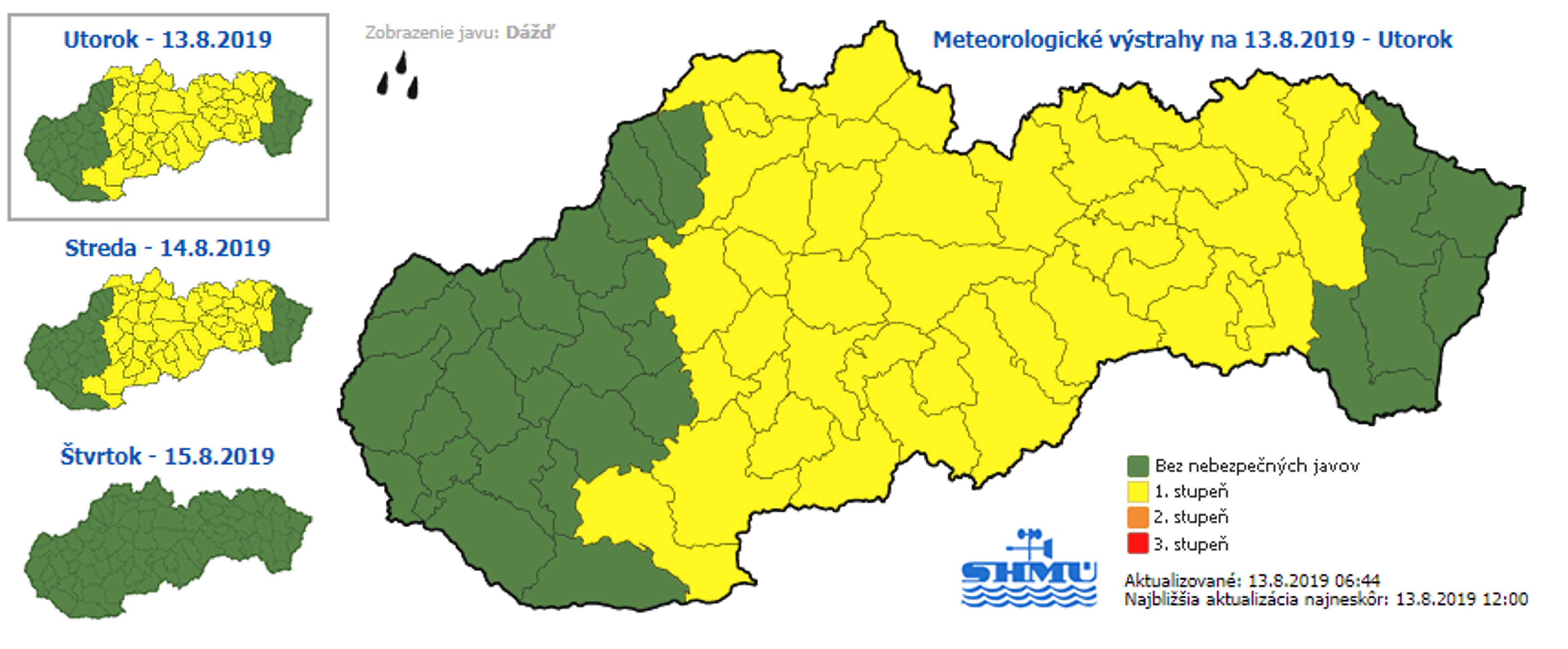 Meteorologické výstrahy - Slovensko - GALERIE: Výstrahy v evropských zemích (3/5)