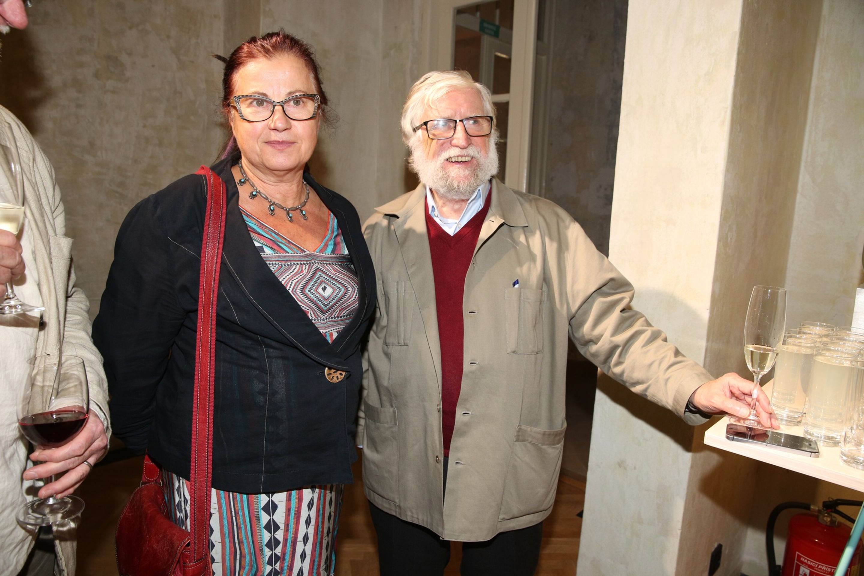 Dagmar Havlová s manželem Ivanem Havlem, 12. 10. 2017 Havlova galerie - Dvě Dagmar Havlové (3/6)