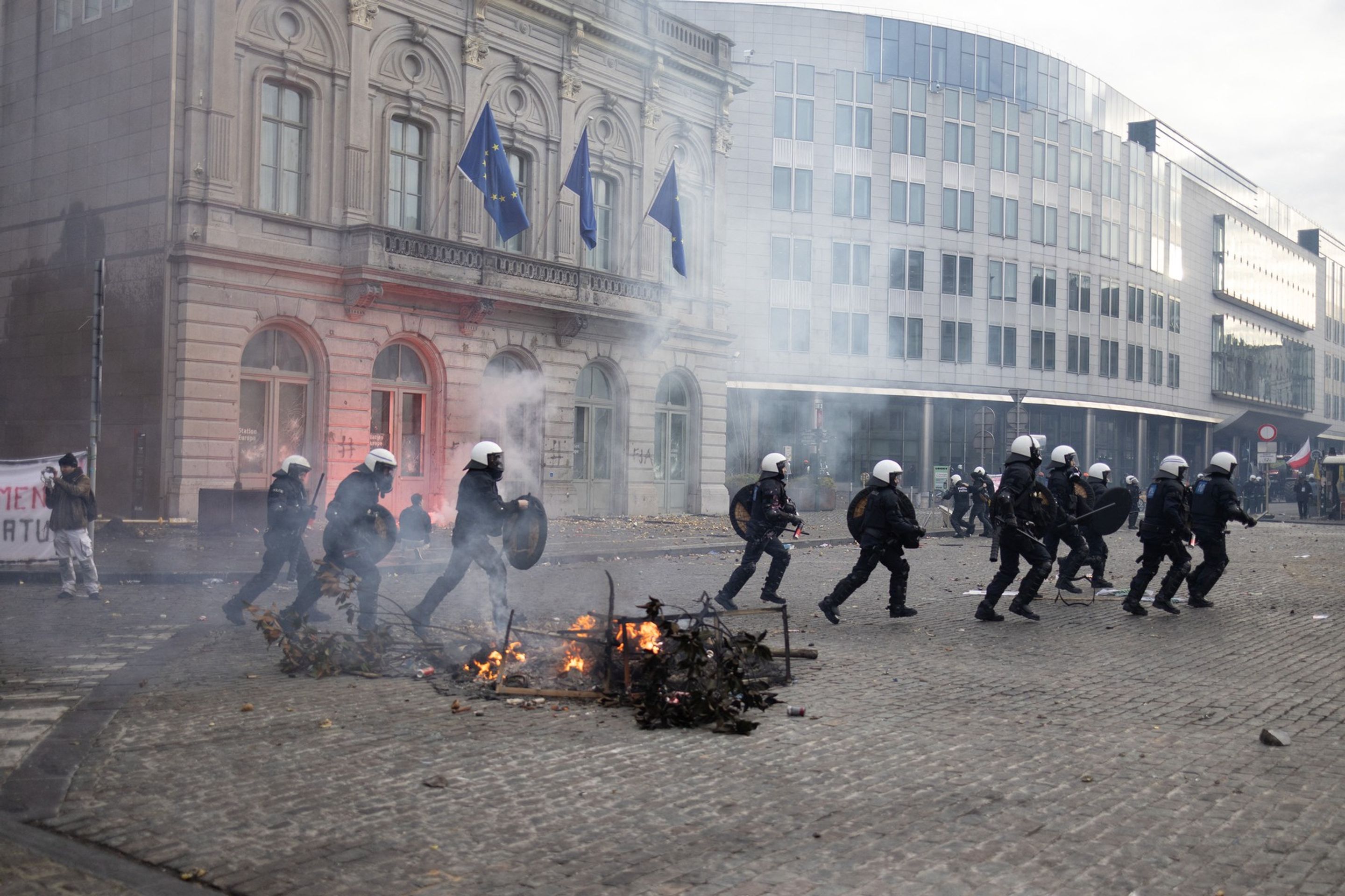 Protesty zemědělců v Bruselu - Protesty zemědělců v Bruselu (13/15)