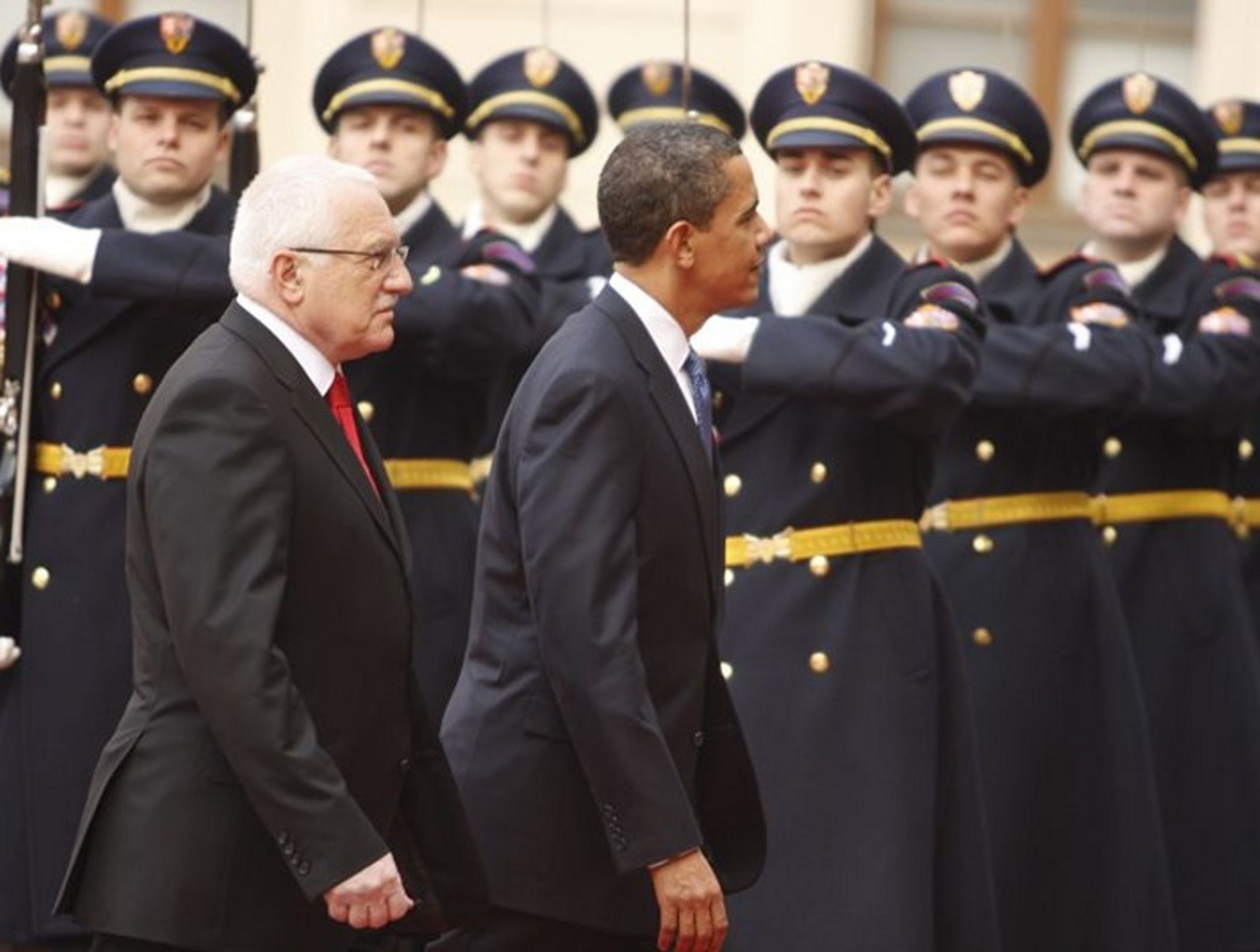 Obama na Hradě u Klause - GALERIE: Obama na Pražském hradě (5/8)