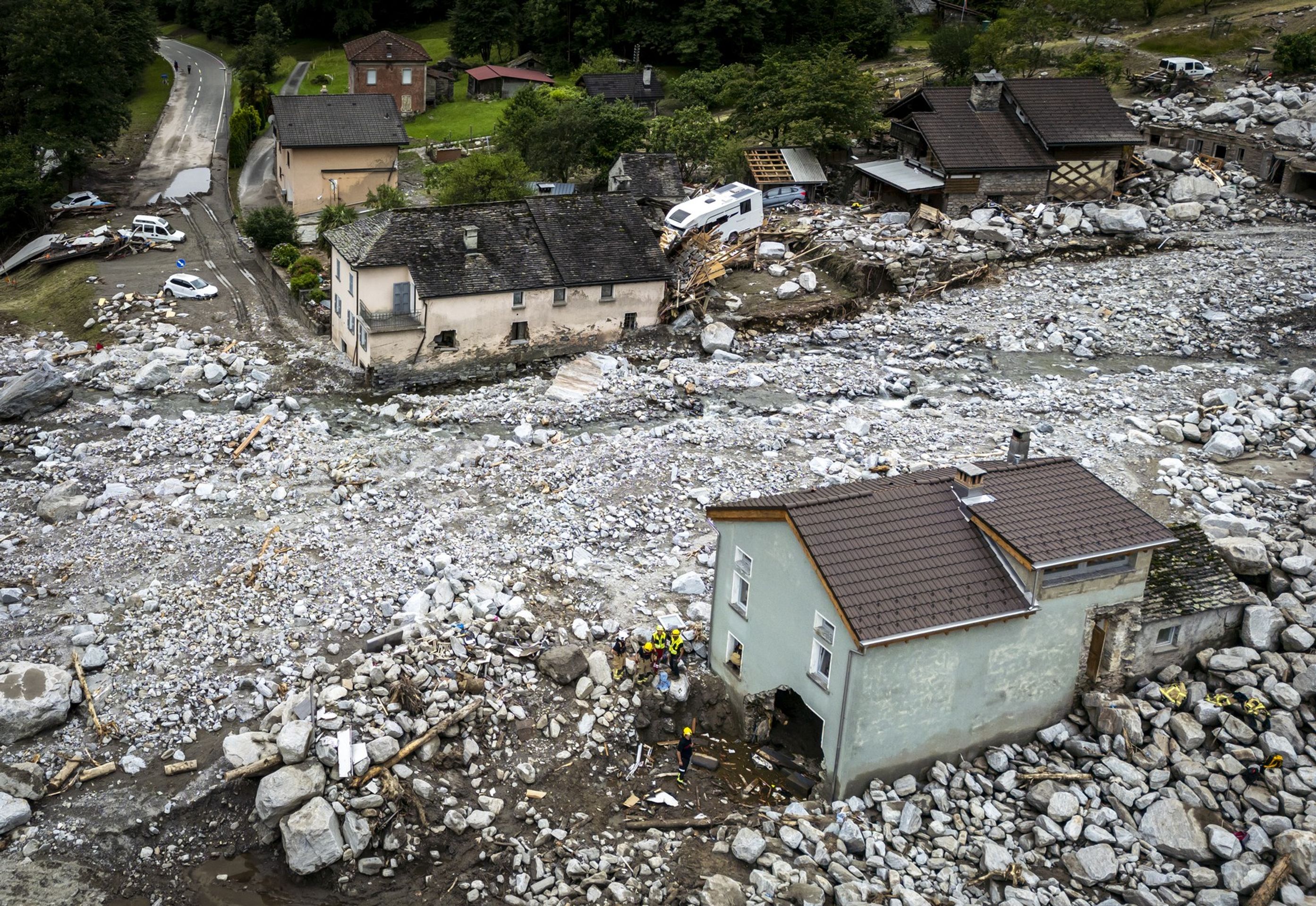 Švýcarsko po povodních, 23. 6. 2024 Lostallo (3) - Povodeň ve Švýcarsku (4/5)