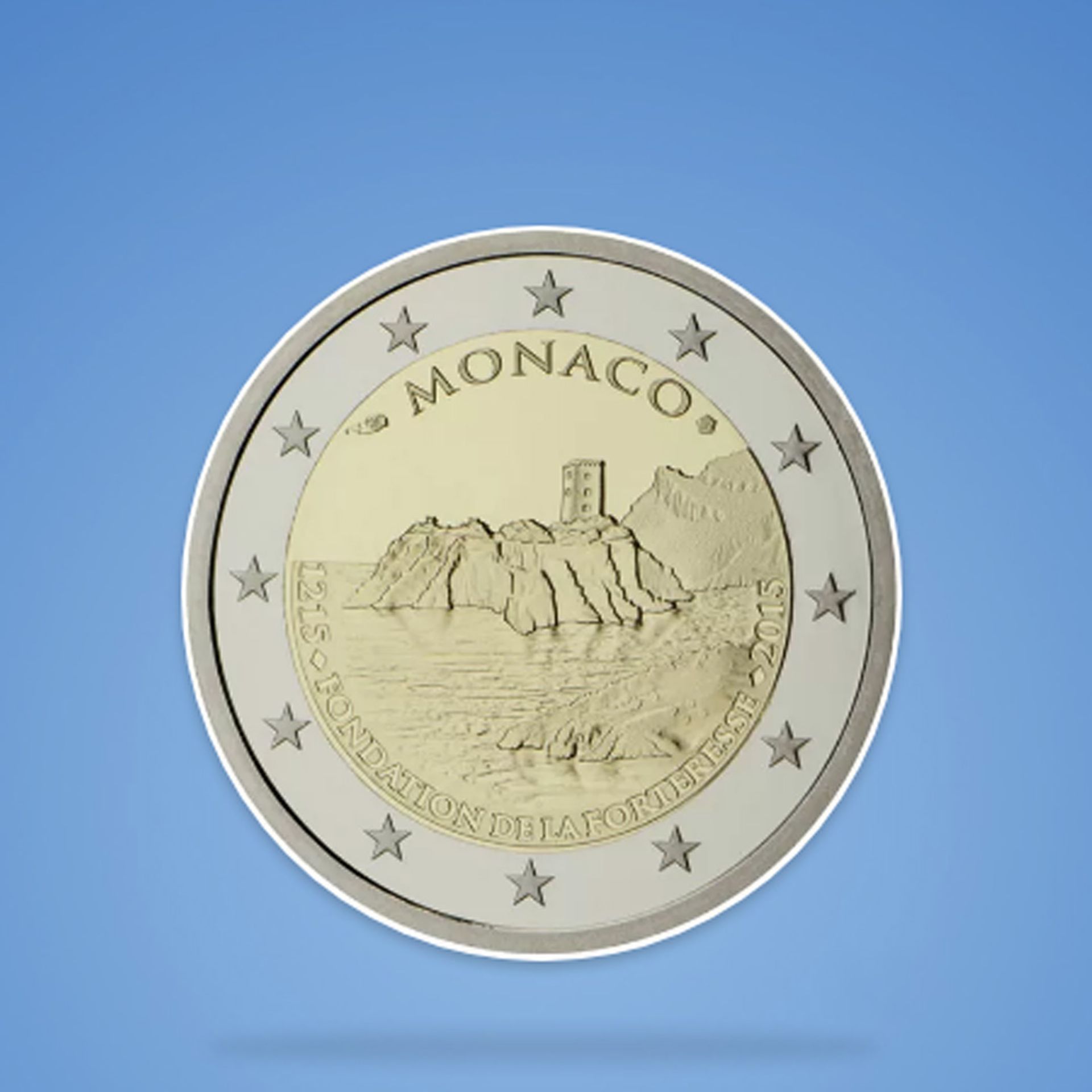 2 € Monako – mince z roku 2015 - Hodnotné 2€ mince (3/12)
