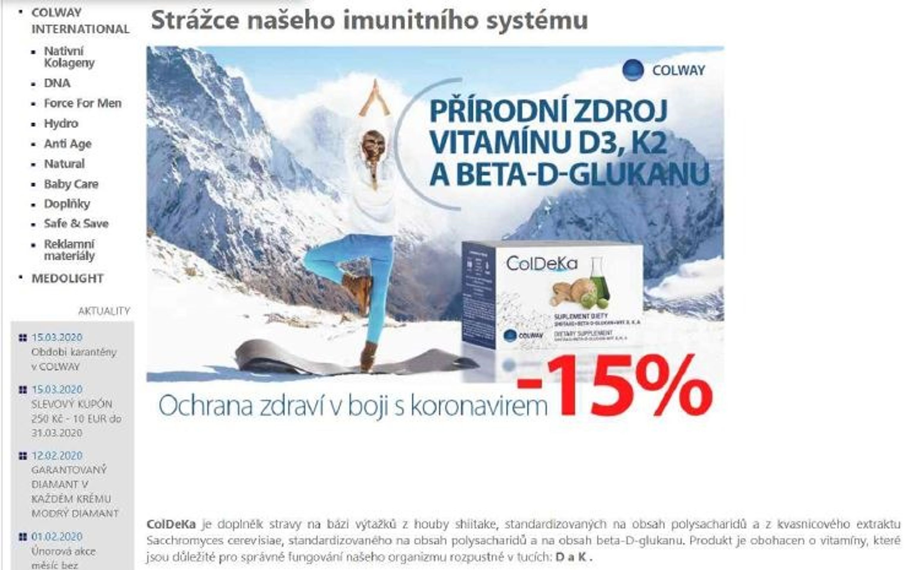 Zneužívání virové epidemie některými prodejci doplňků stravy na internetu - 4 - GALERIE: Zneužívání virové epidemie některými prodejci doplňků stravy na internetu (4/10)