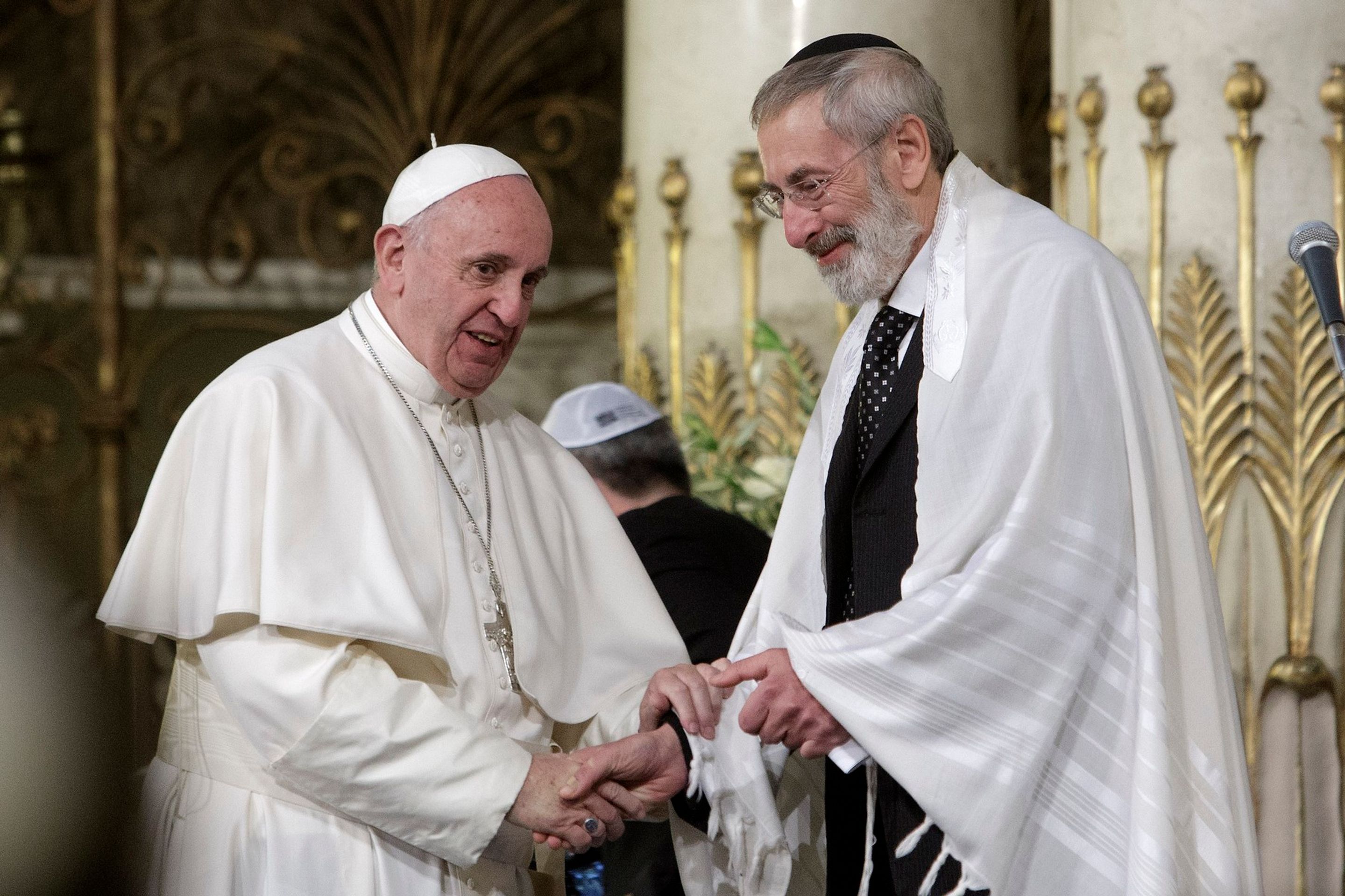 Papež František a vrchní rabín Říma Riccardo Di Segni, 17. 1. 2016 - Papež František (17/22)
