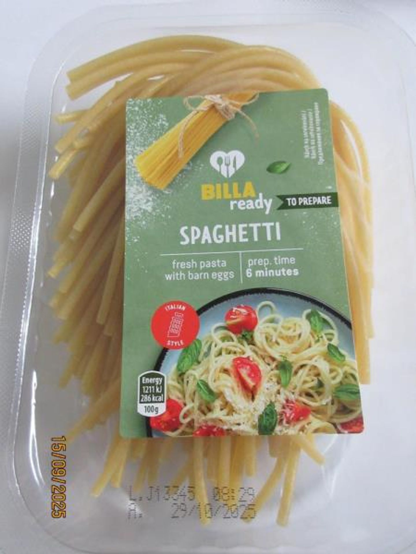 Spaghetti, BILLA ready, 250 g - Závadné potraviny (4/5)