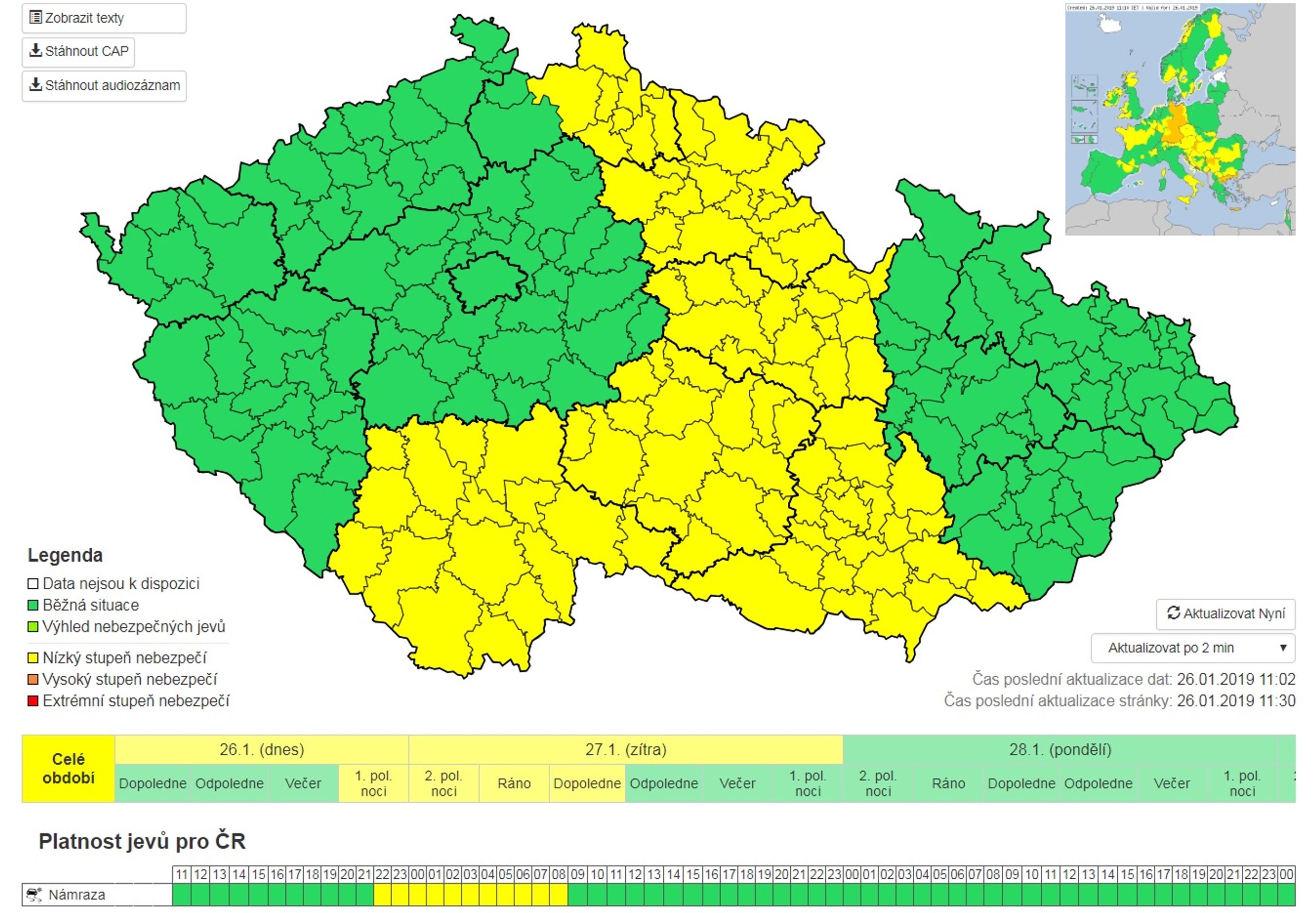 Výstraha před náledím - GALERIE: Výstraha před sněhem a námrazou (2/2)