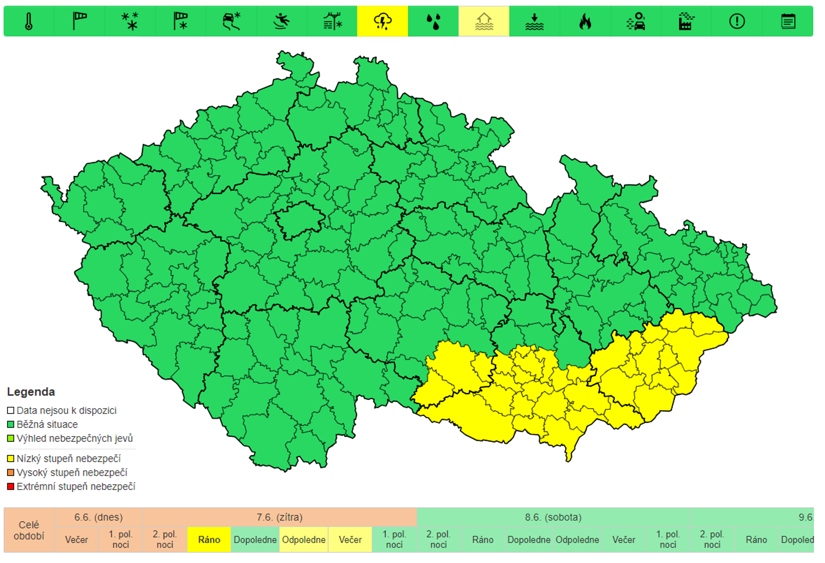 Výstraha před bouřemi - Výstraha před bouřemi (3/4)