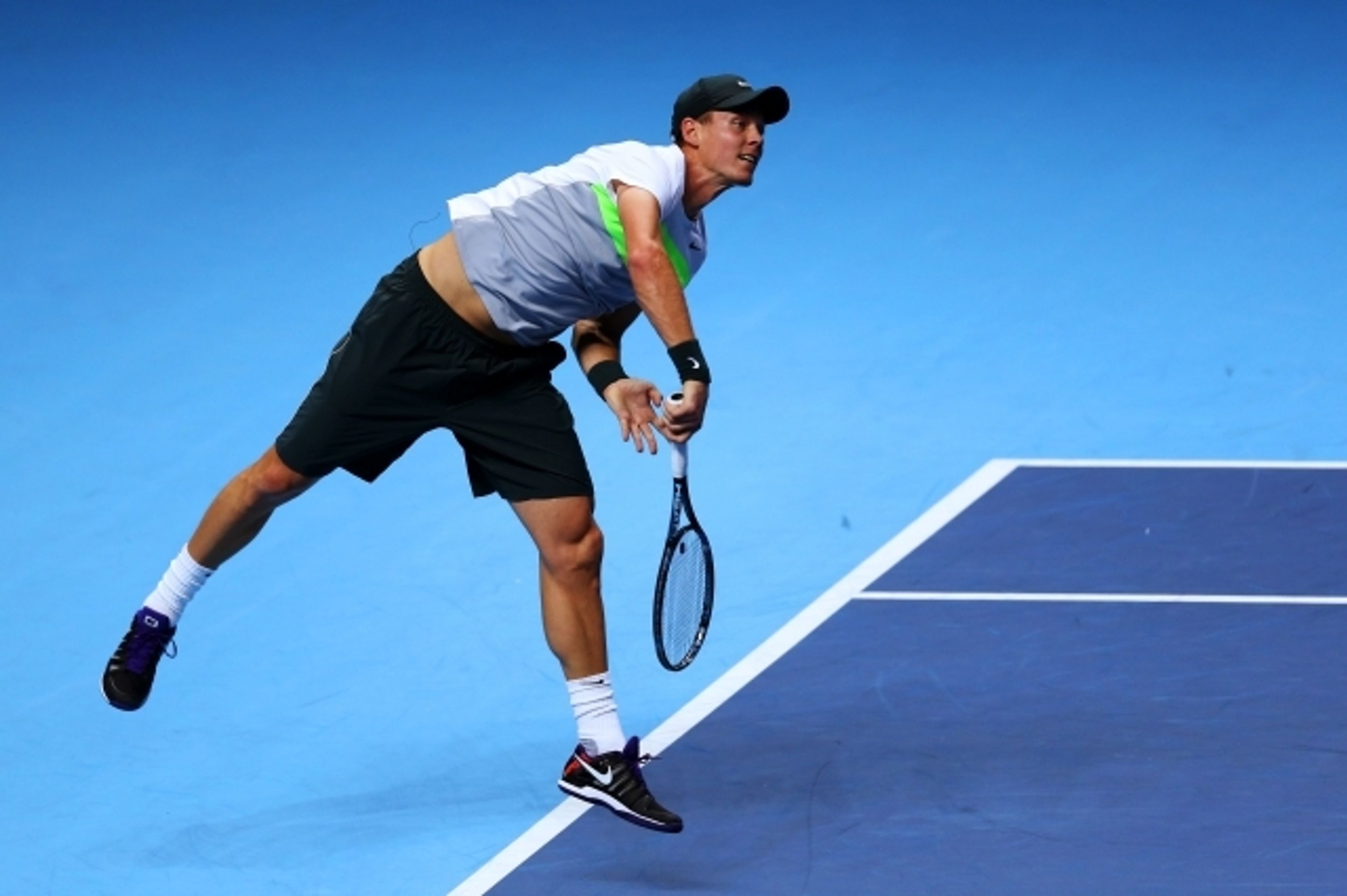 Turnaj mistrů: Berdych - Djokovič - 10 - GALERIE: Tomáš Berdych vs. Novak Djokovič (4/10)