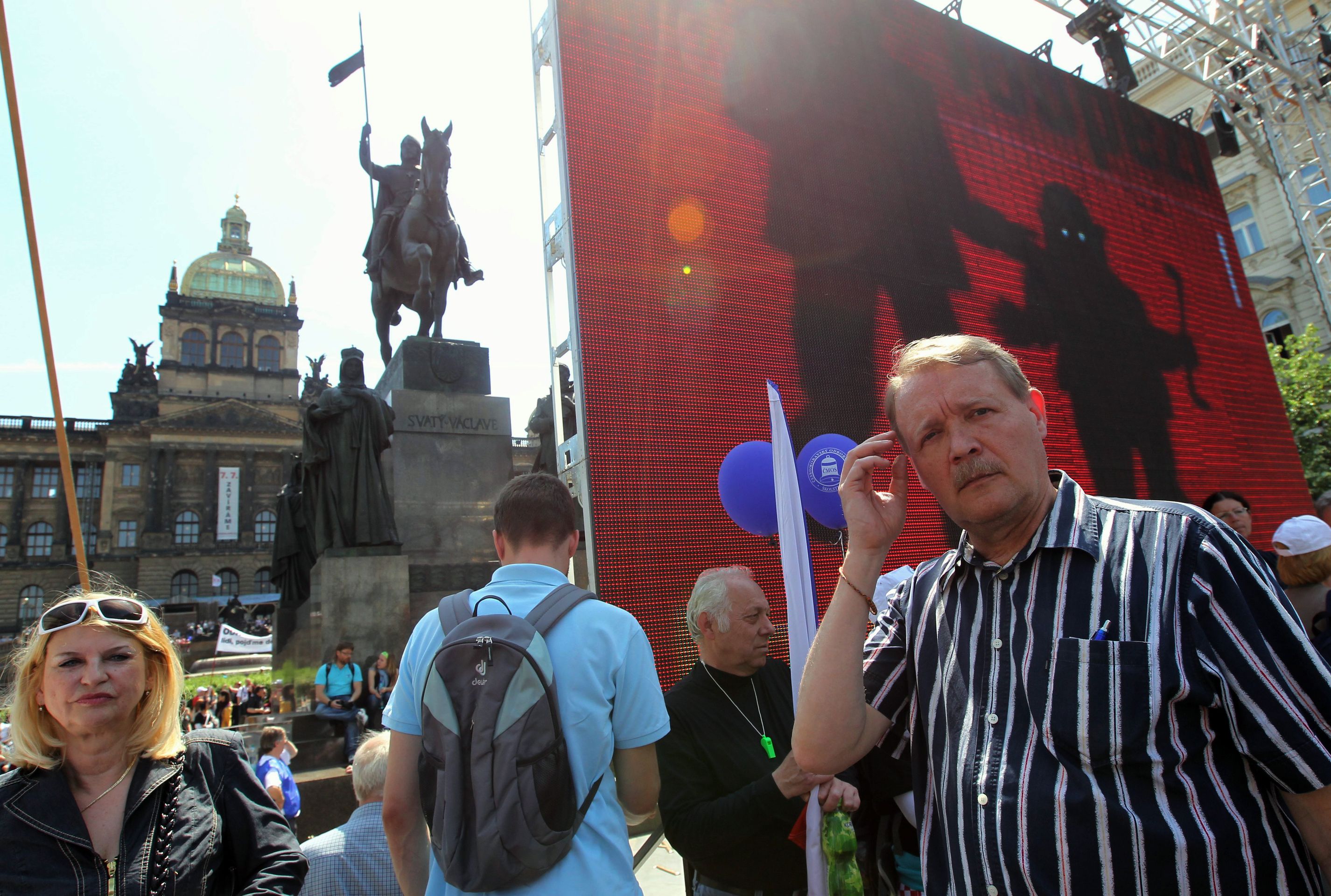 Demonstrace odborů proti reformám na Václavském náměstí - 10 - GALERIE: Odbory demonstrují na Václavském náměstí (10/12)