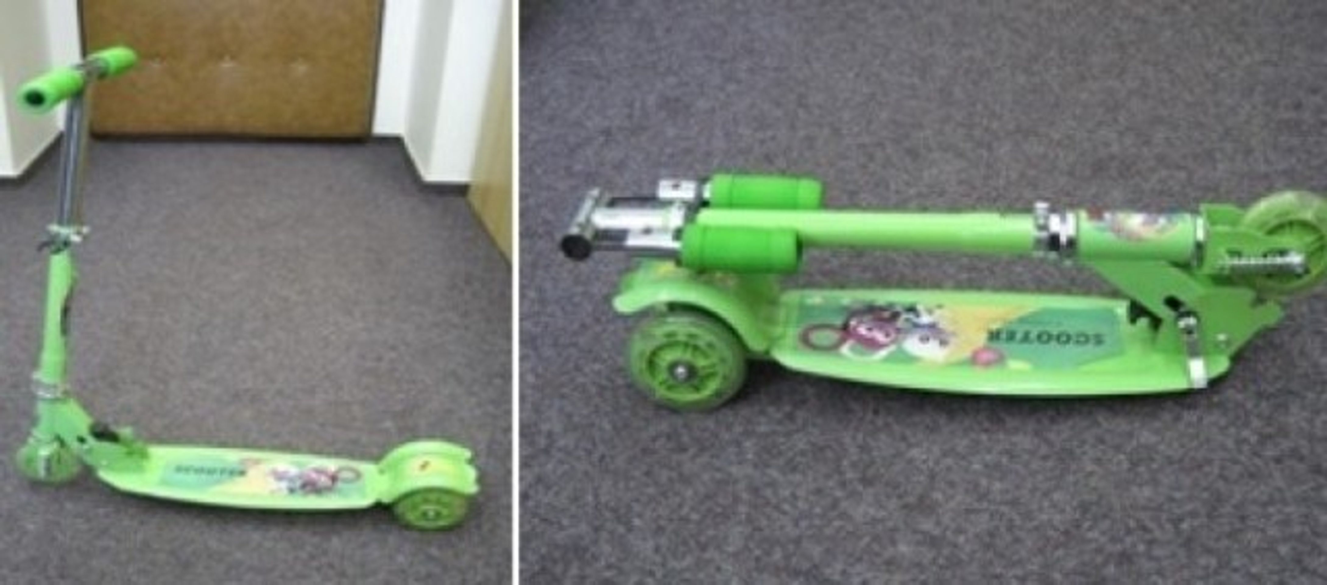 Nebezpečné hračky: koloběžky Scooter - 2 - GALERIE: Nebezpečné dětské koloběžky a tříkolky Scooter (1/8)