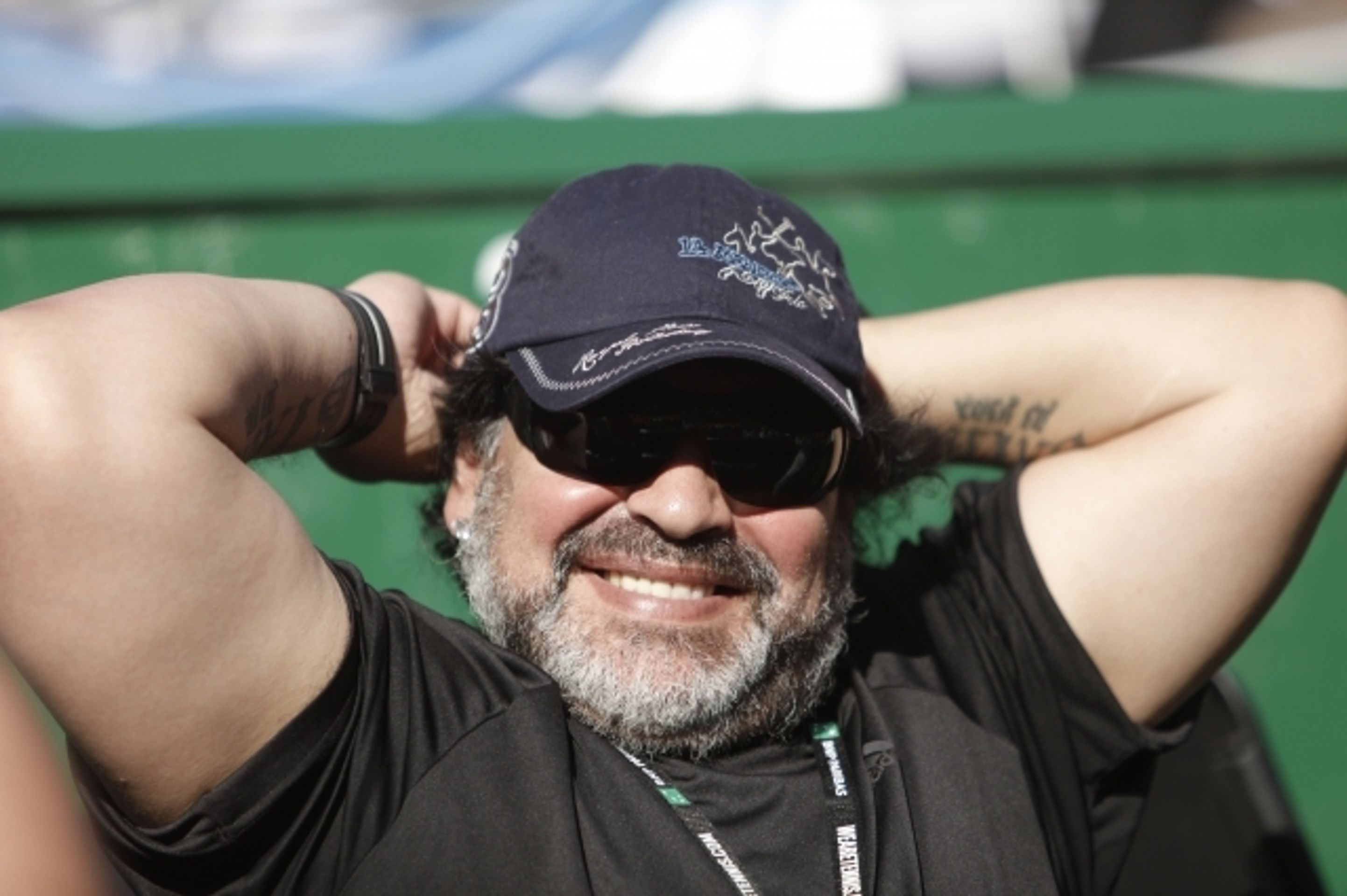 Radek Štěpánek a Diego Maradona - 3 - GALERIE: Diego Maradona na Davis Cupu s Českem (3/5)