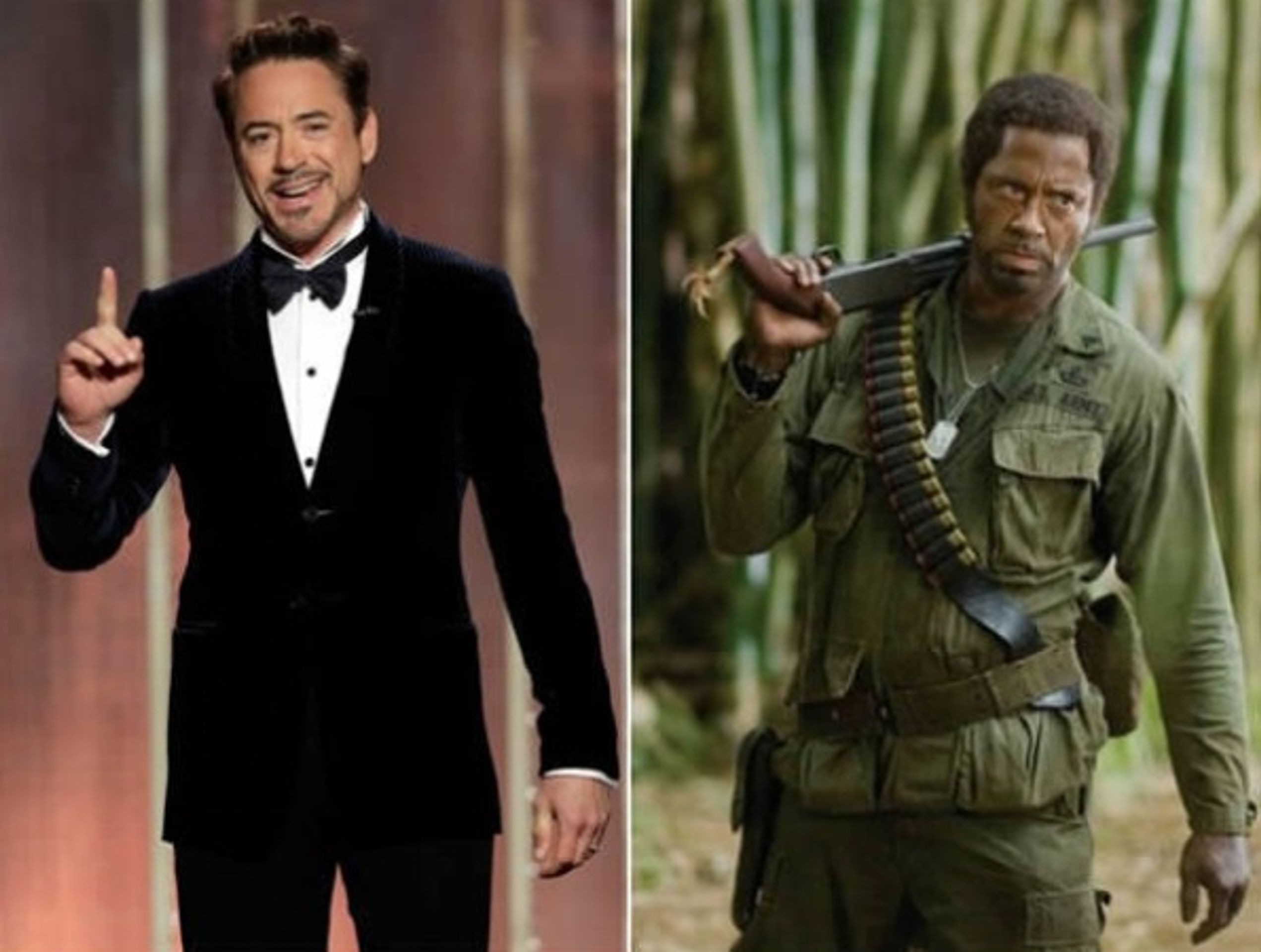 Robert Downey Jr. (Kirk Lazarus; Tropická bouře) - GALERIE: Filmové postavy bez make-upu (6/13)
