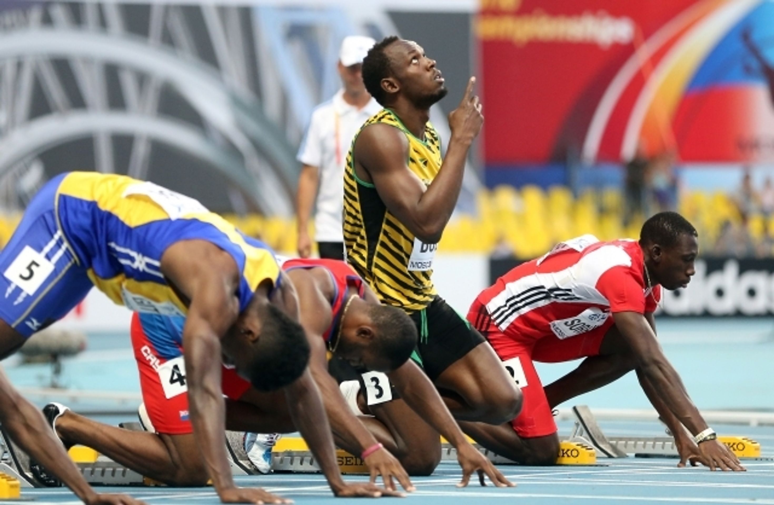 Usain Bolt jako loutka - 6 - GALERIE: Usain Bolt se na MS představil jako loutka (6/11)