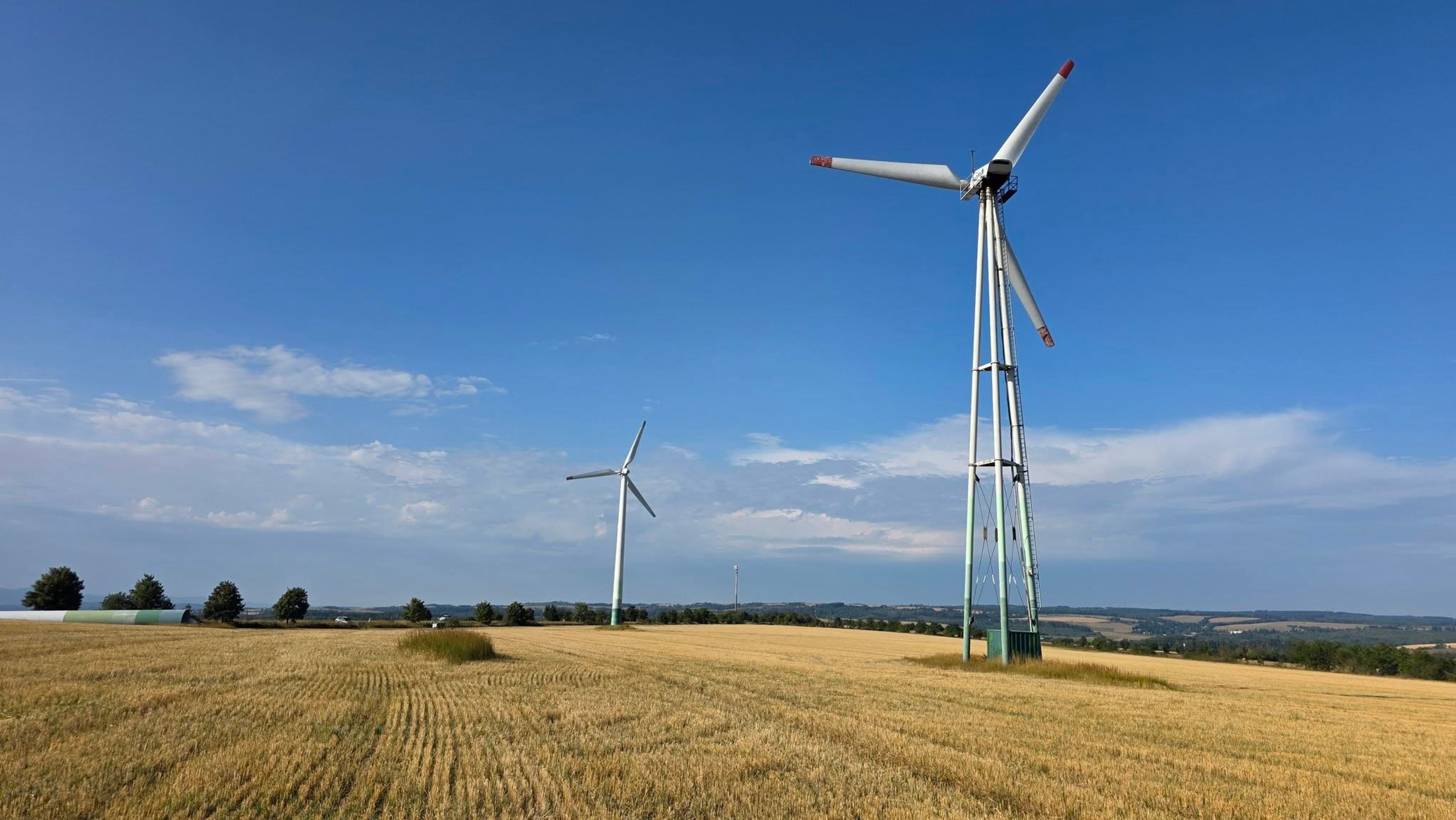 Pád větrné elektrárny na Potštátsku - Pád větrné elektrárny na Potštátsku (5/6)