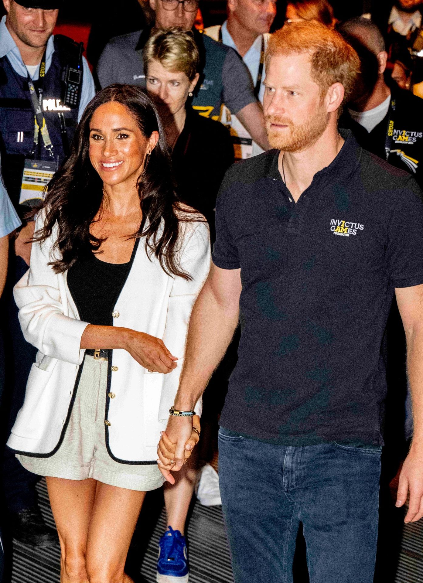 Princ Harry a vévodkyně Meghan na basketbalovém utkání, 13. 9. 2023 Německo, Düsseldorf (1) - Princ Harry a Meghan Markle (11/23)
