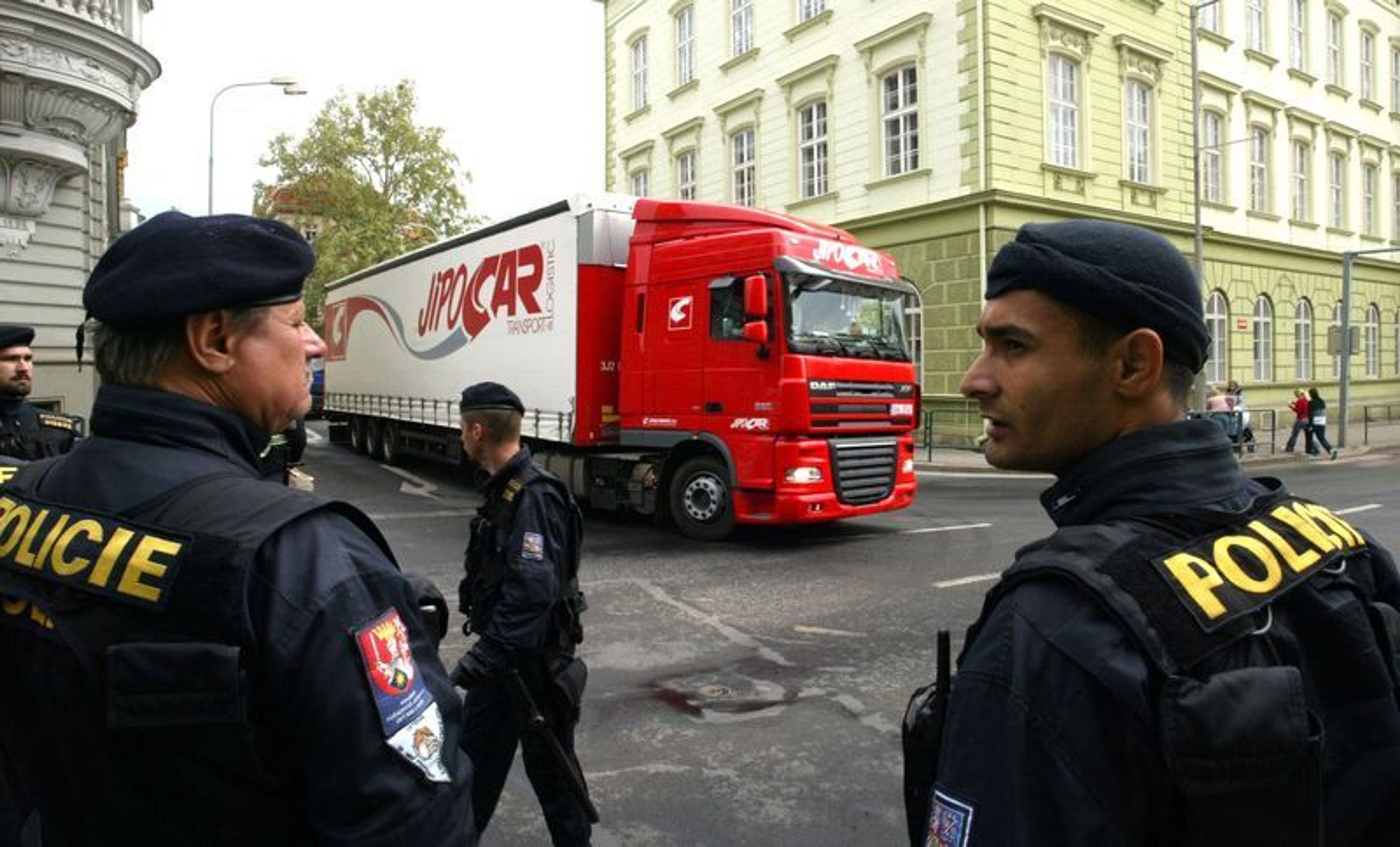 Protest dopravců v Litoměřicích - FOTOGALERIE: Protesty zemědělců a dopravců 29. dubna 2009 (5/5)