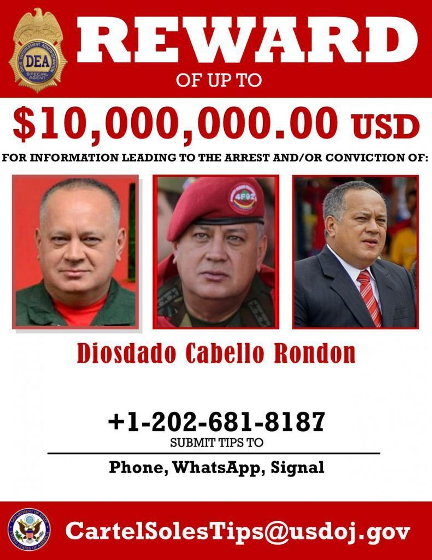 DEA wanted - 2 - GALERIE: DEA vypsala odměnu na Madura (3/4)
