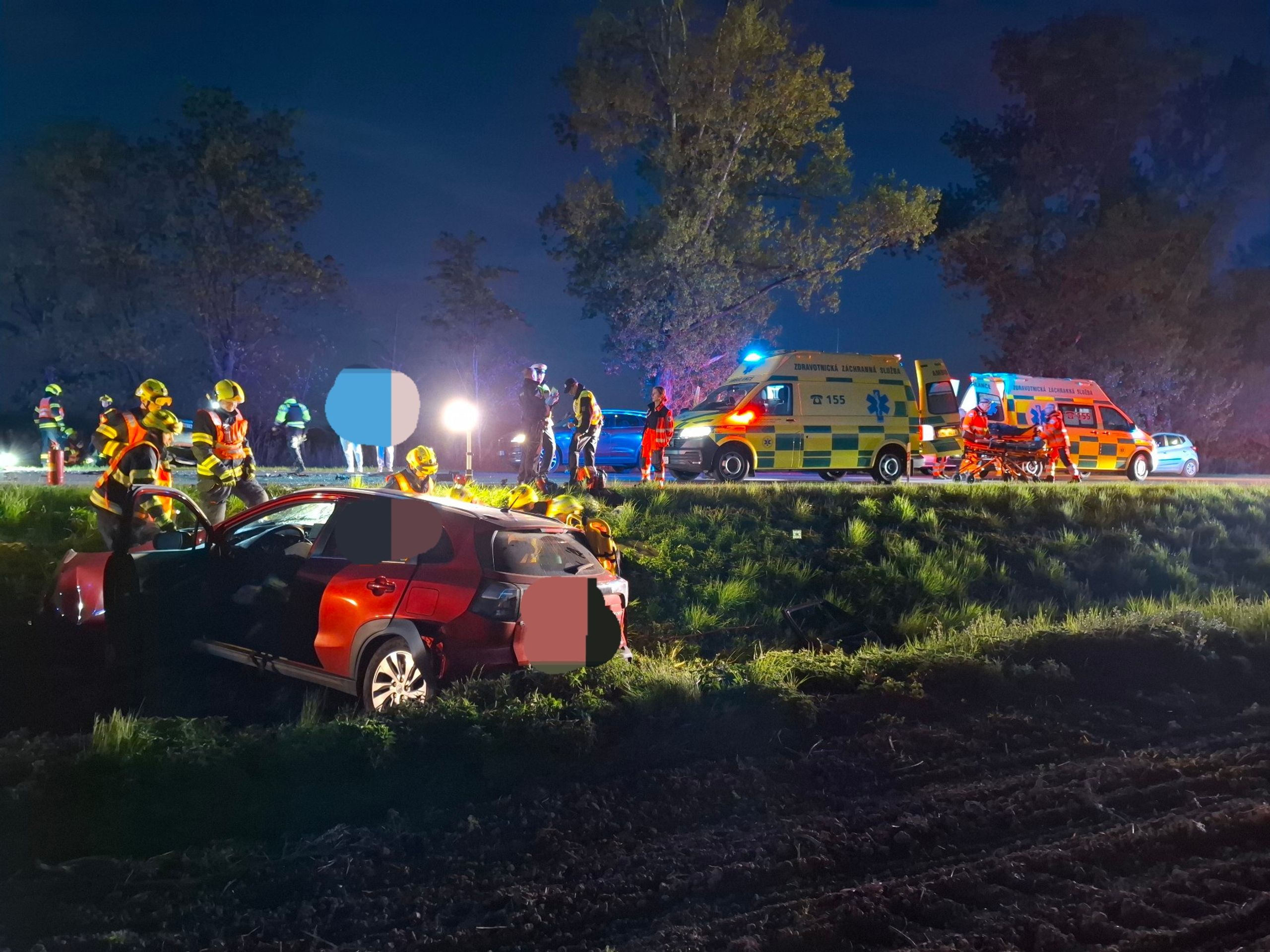 Nehoda na Přerovsku - Vážná dopravní nehoda na Přerovsku (2/5)