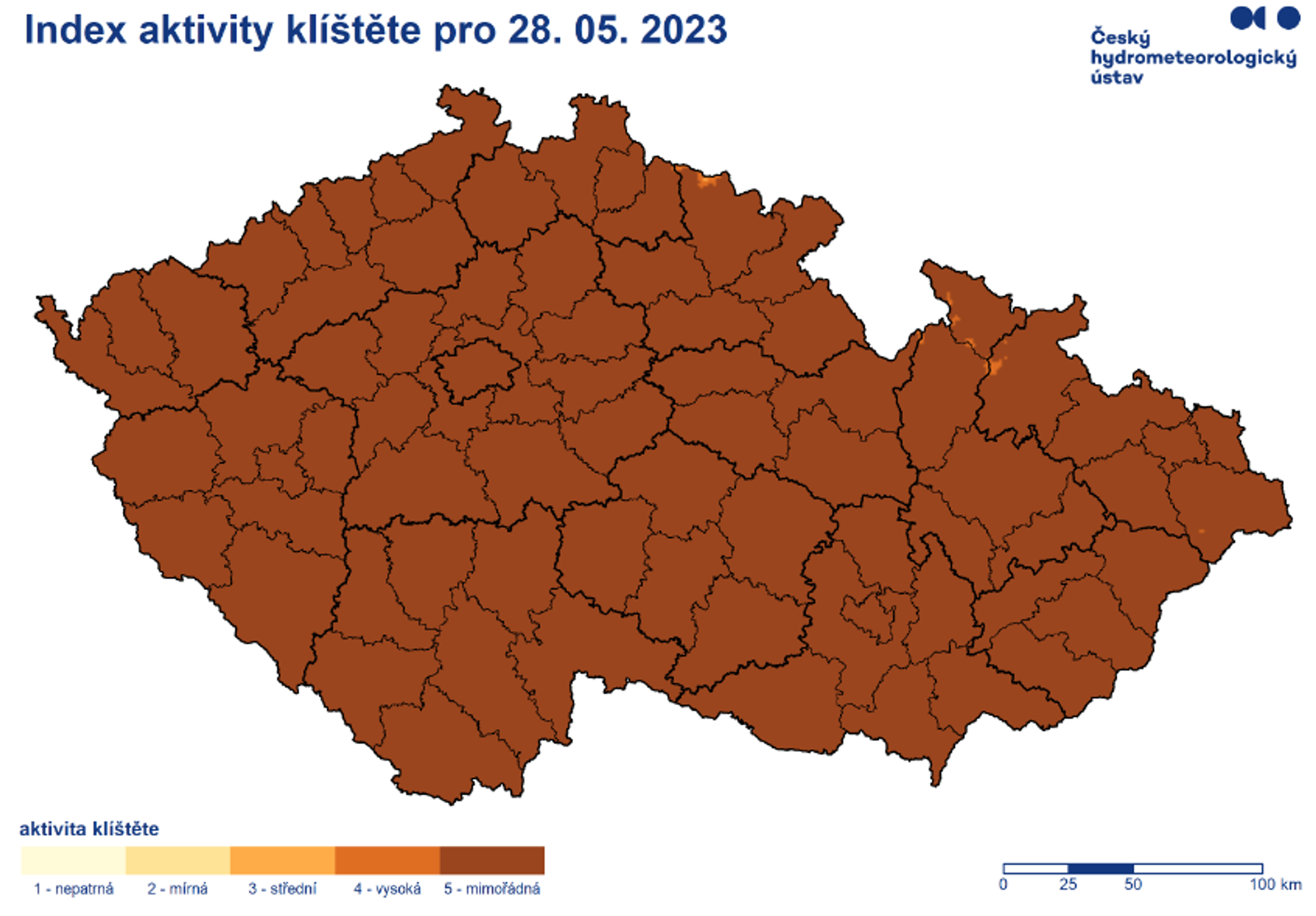 Aktivita klíšťat - Aktivita klíšťat (2/3)