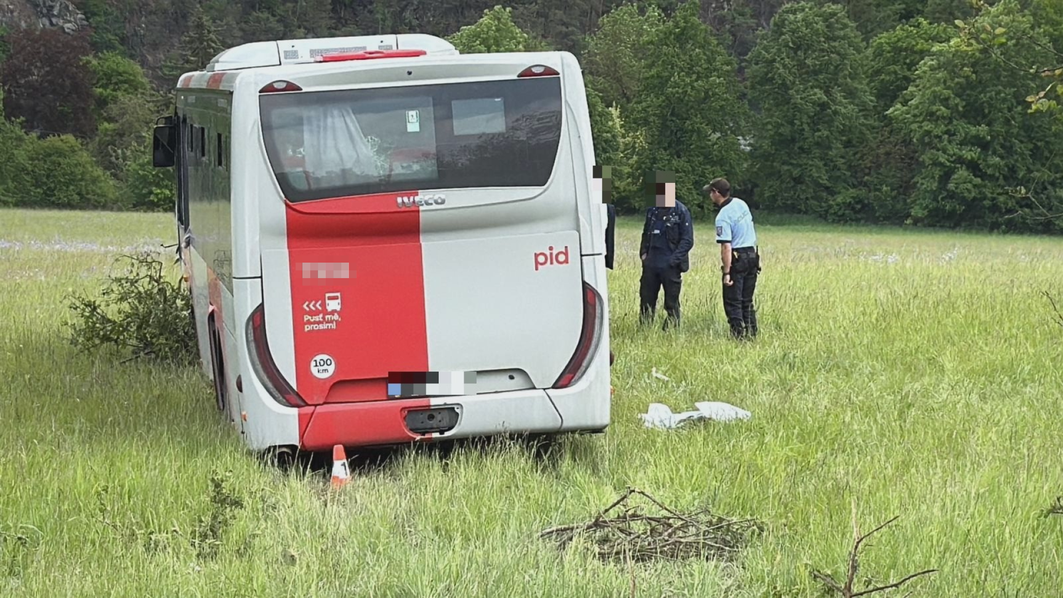Nehoda autobusu u obce Borotice na Příbramsku - Nehoda autobusu u obce Borotice na Příbramsku (9/9)