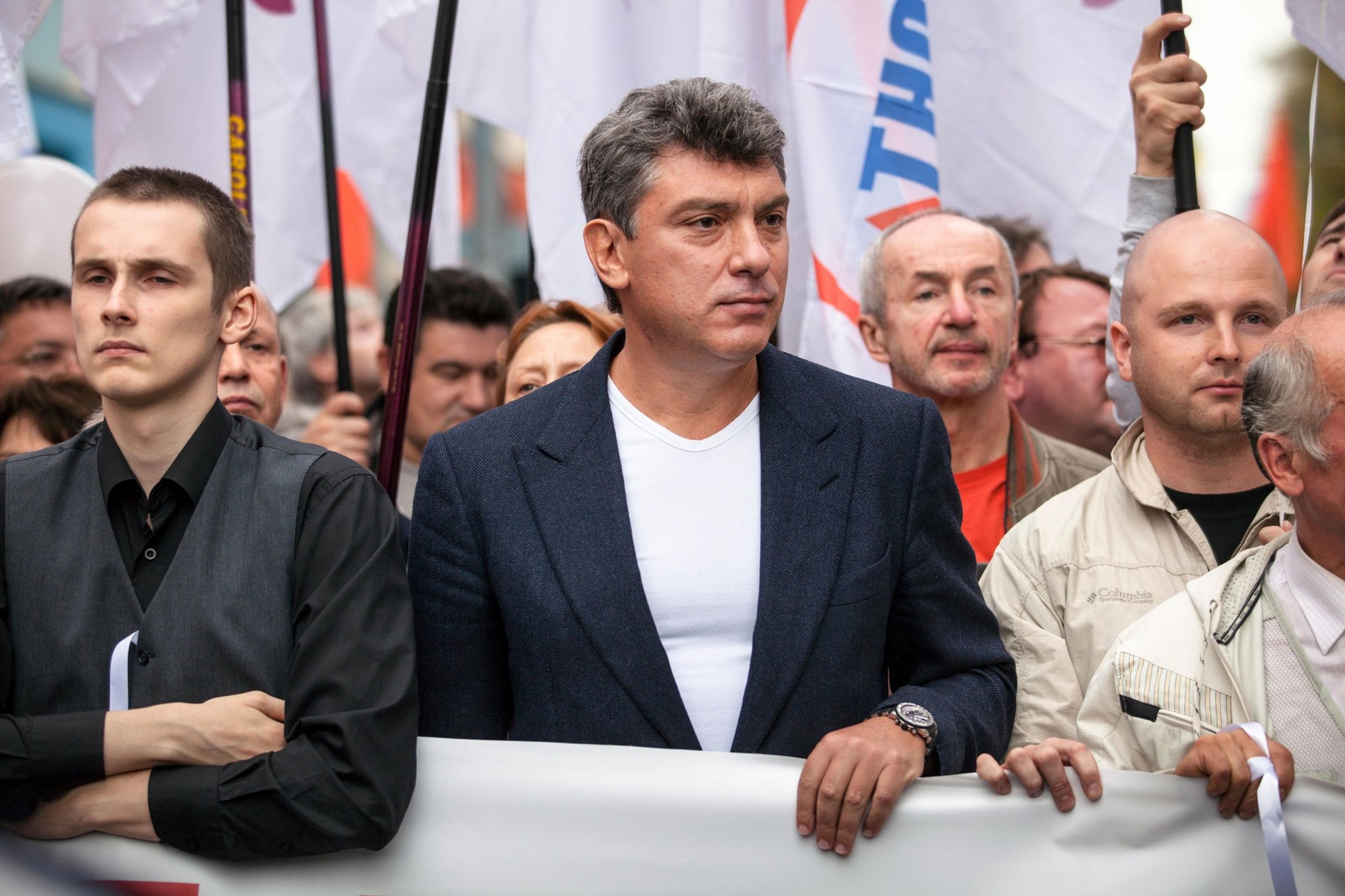 Boris Němcov na demonstraci v Moskvě, 15. 9. 2012 - Oběti Putinova režimu (7/13)