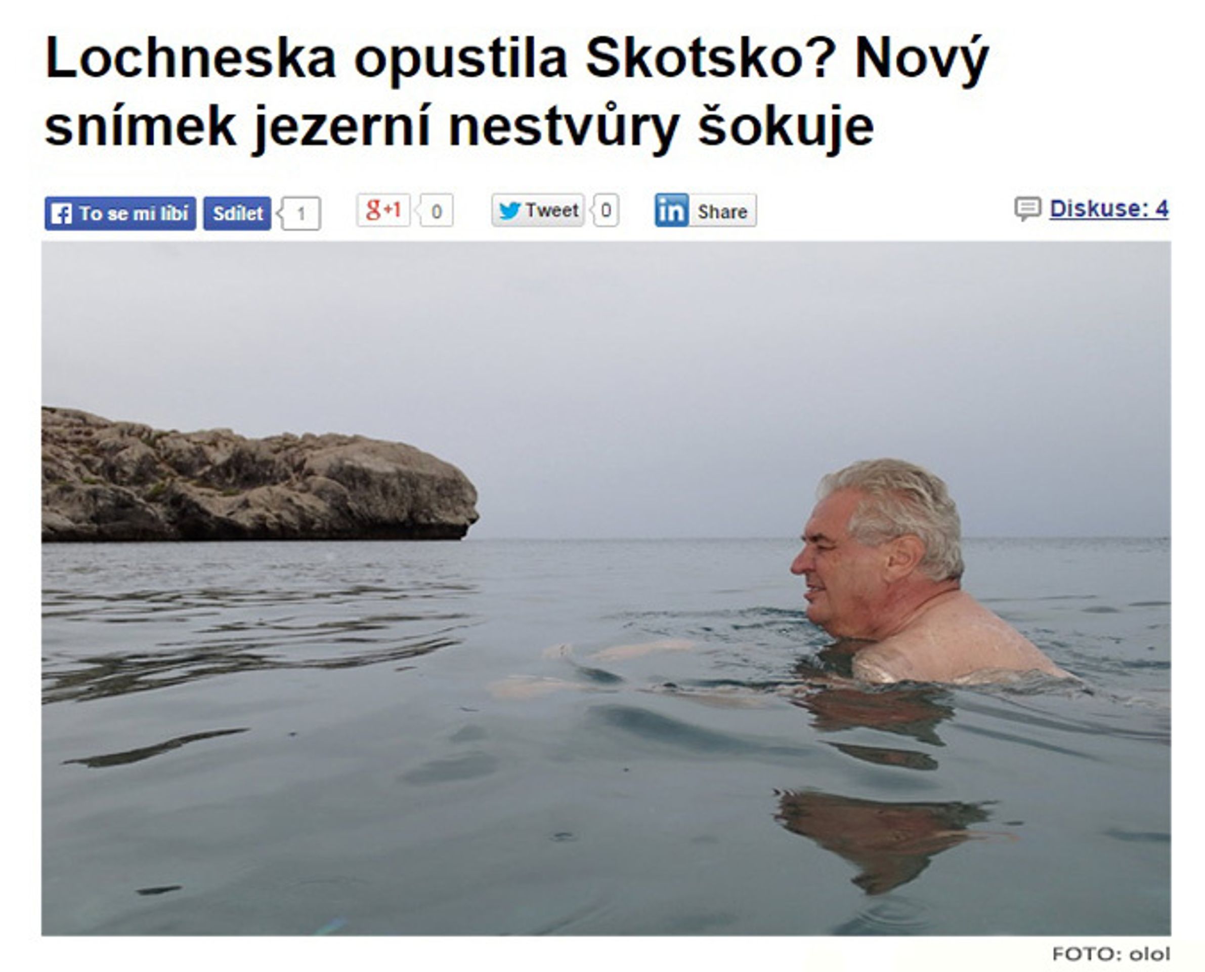 Zemanovy karikatury - 21 - GALERIE: Miloš Zeman a moře... a lidová tvořivost (3/24)