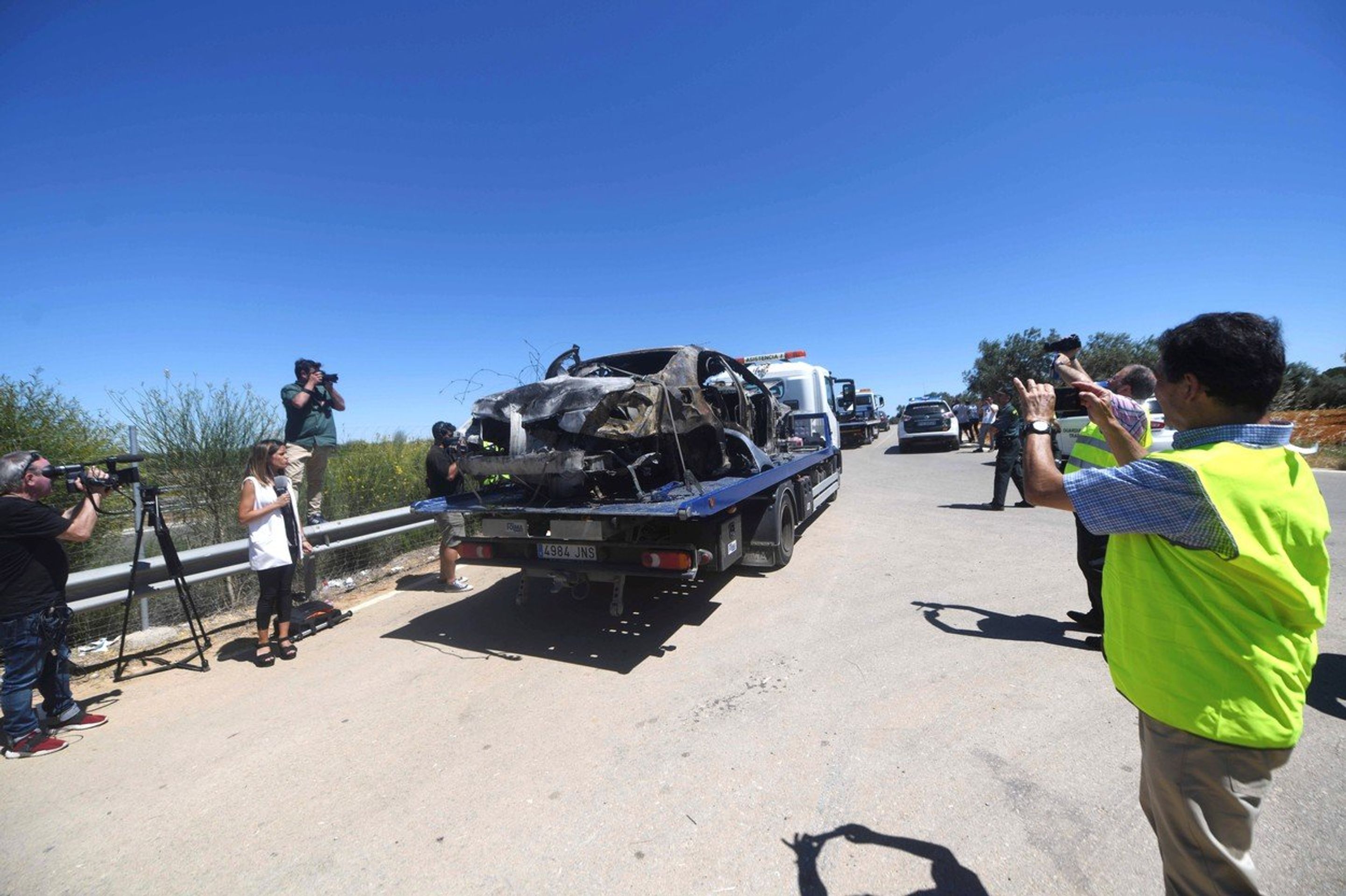 Auto Josého Antonia Reyese po nehodě - GALERIE: José Antonio Reyes zahynul při autonehodě (2/4)