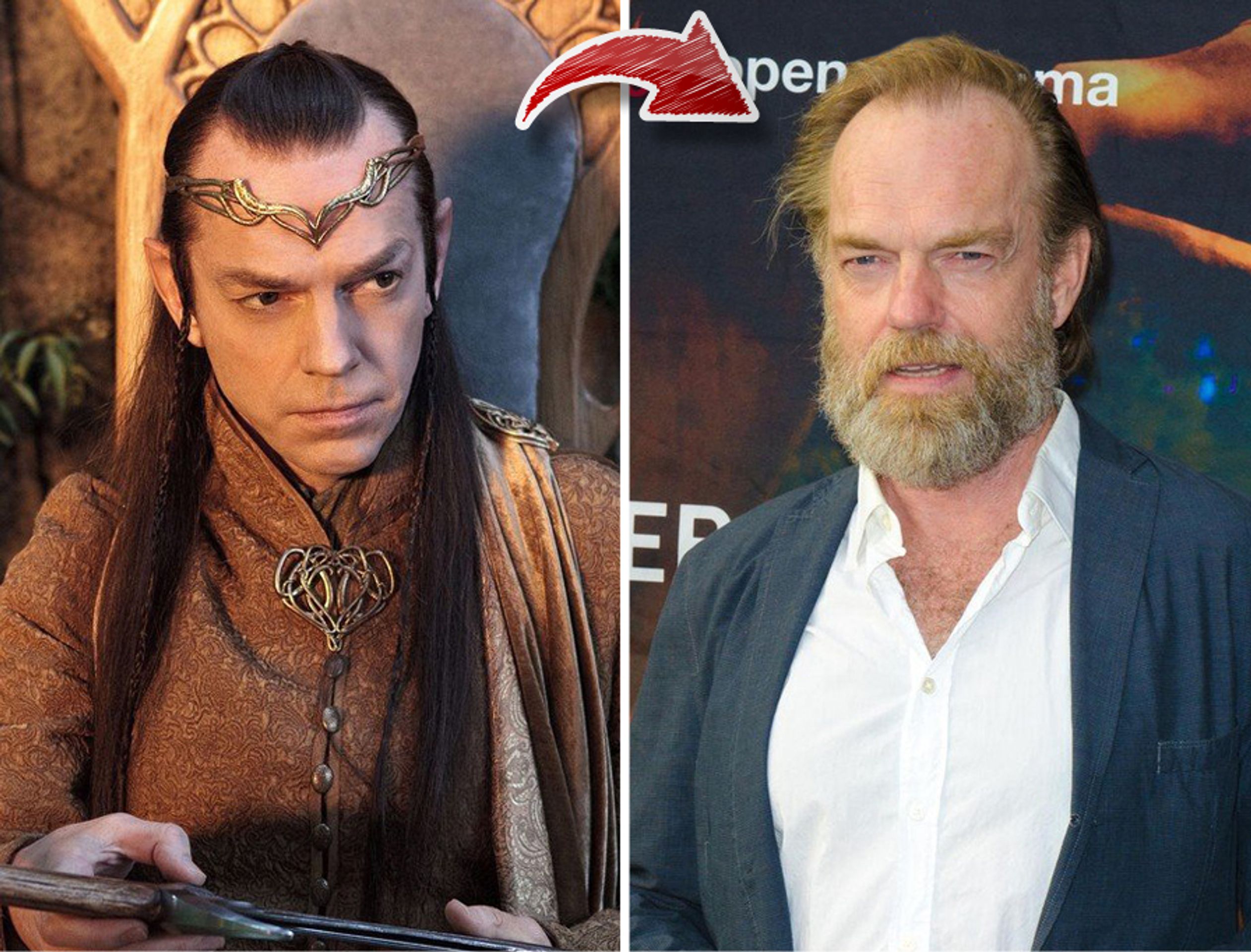 Jak se změnili herci z Pána prstenů - Hugo Weaving - GALERIE: Jak se změnili herci z Pána prstenů (3/9)